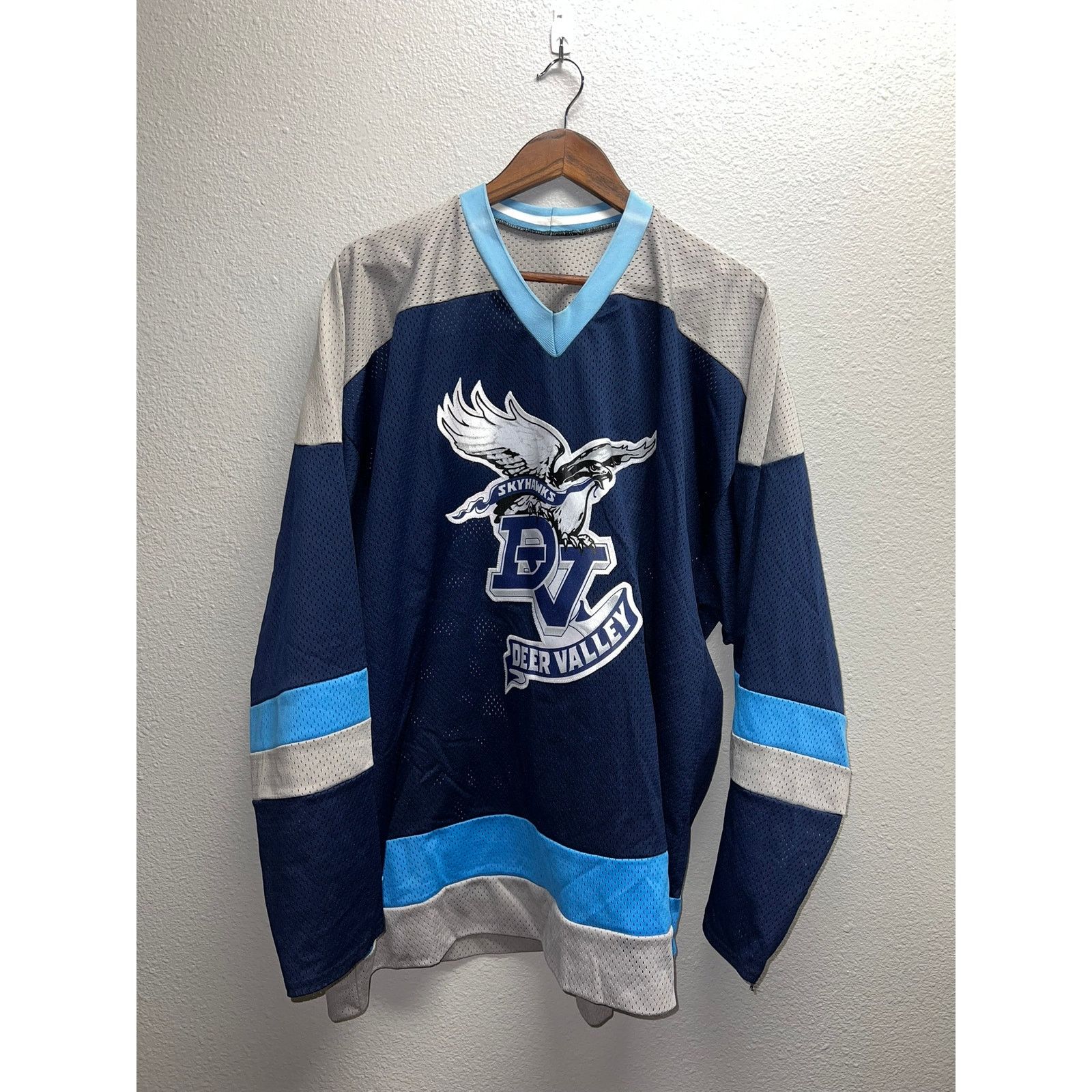 Vintage Vintage Skyhawks Deer Valley Jersey Blue Hockey VTG 2XL Size US XXL / EU 58 / 5 - 1 Thumbnail