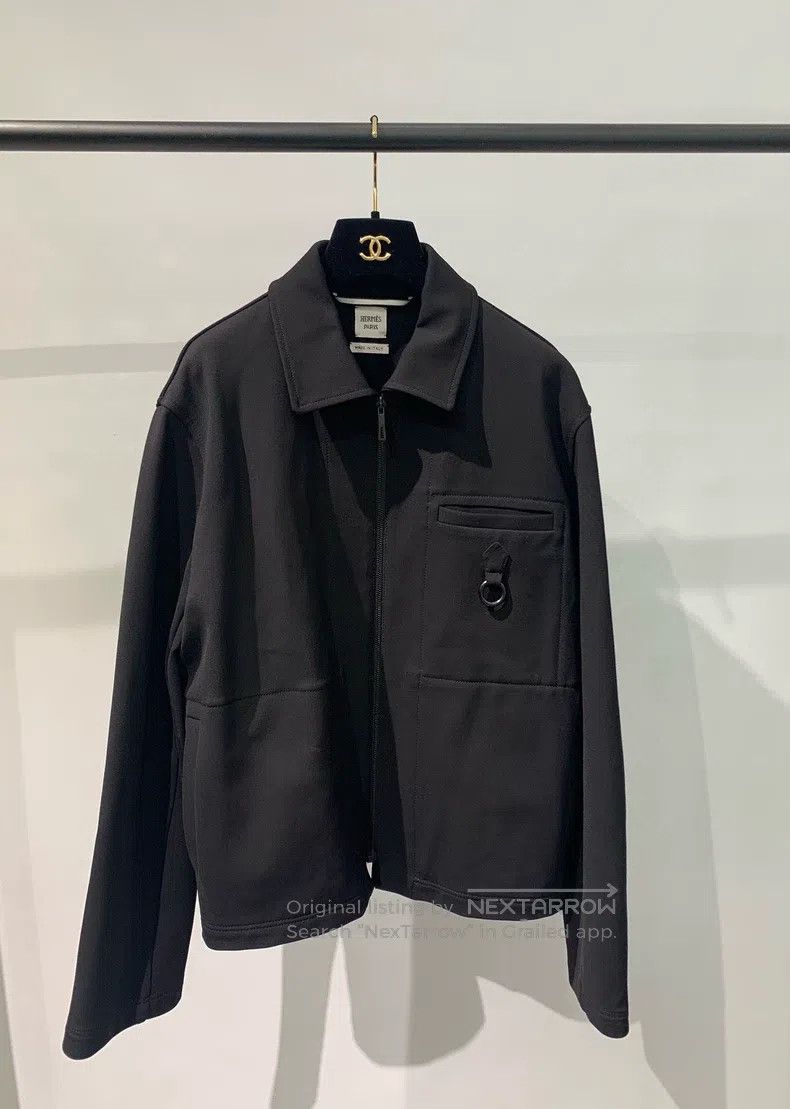 Hermes Hermes Spring and Autumn Haze Blue Hooded Jacket Size XS / US 0-2 / IT 36-38 - 1 Thumbnail