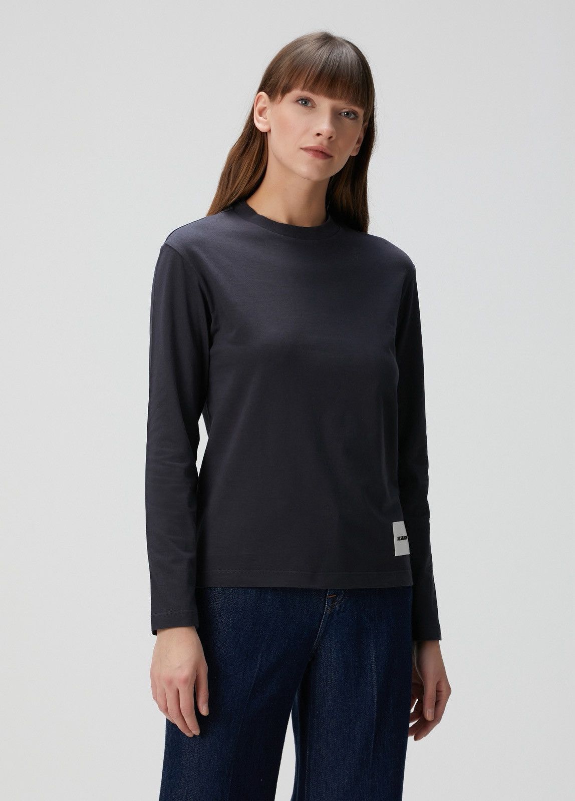 Jil Sander Jil Sander Womens Blue Long Sleeve T-Shirt RRP €410 Size S / US 4 / IT 40 - 1 Thumbnail