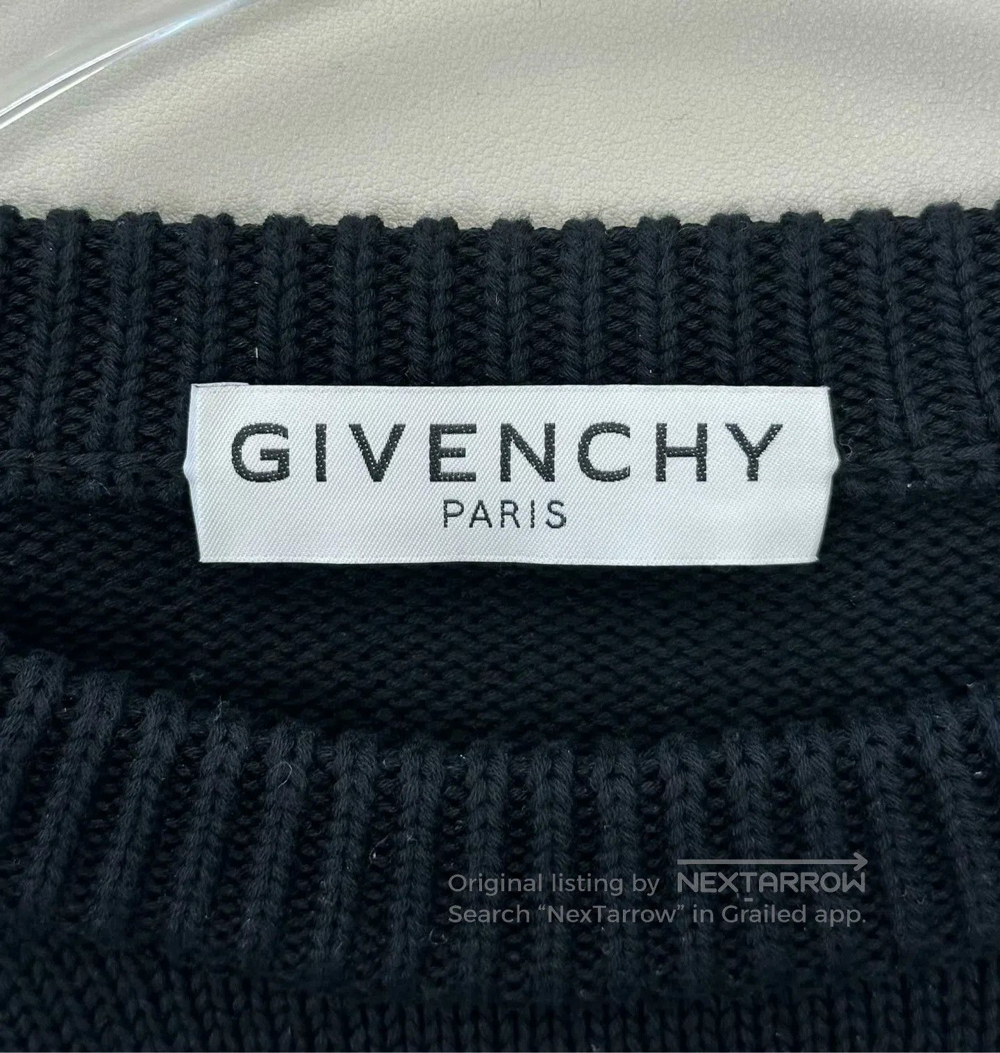 Givenchy Givenchy Black Jacquard Embroidered Letter Logo Knit Sweat Size US M / EU 48-50 / 2 - 3 Thumbnail