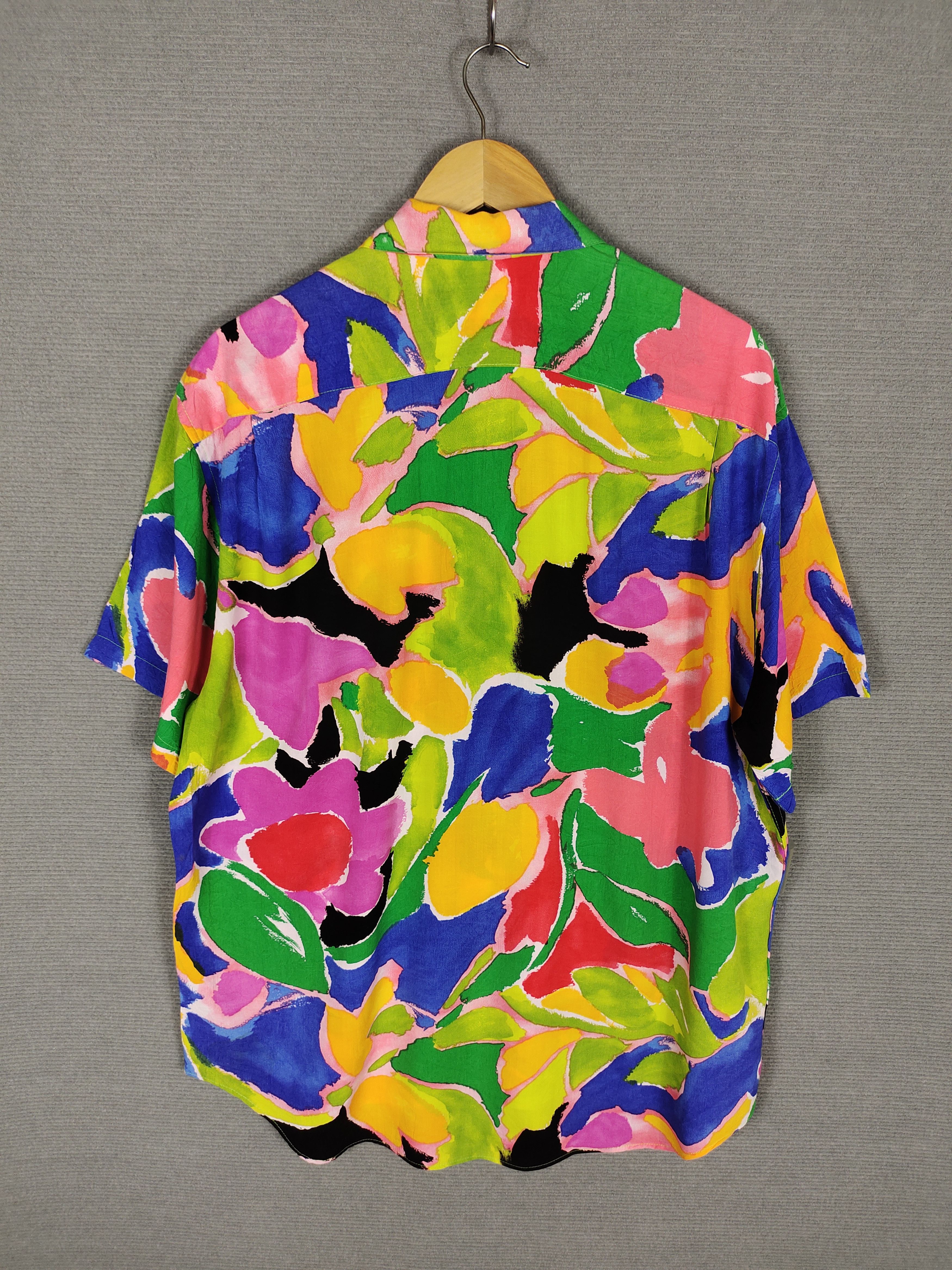 Jams World 1980s Jams World Surf Line Hawaii Rayon Hawaiian Shirt Size US M / EU 48-50 / 2 - 9 Thumbnail