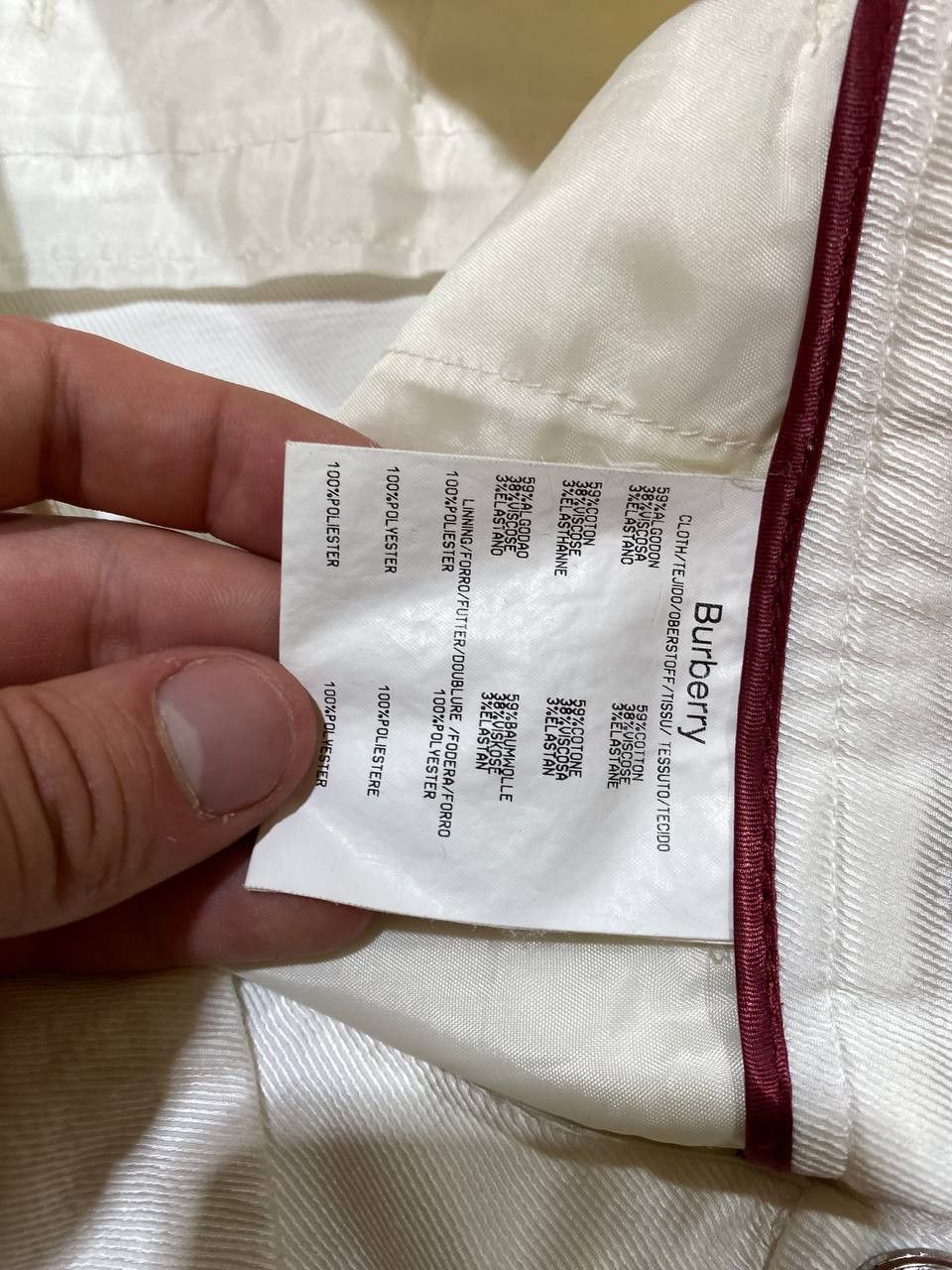 Burberry Burberry London women's cotton pants trousers Size 30" / US 8 / IT 44 - 3 Thumbnail