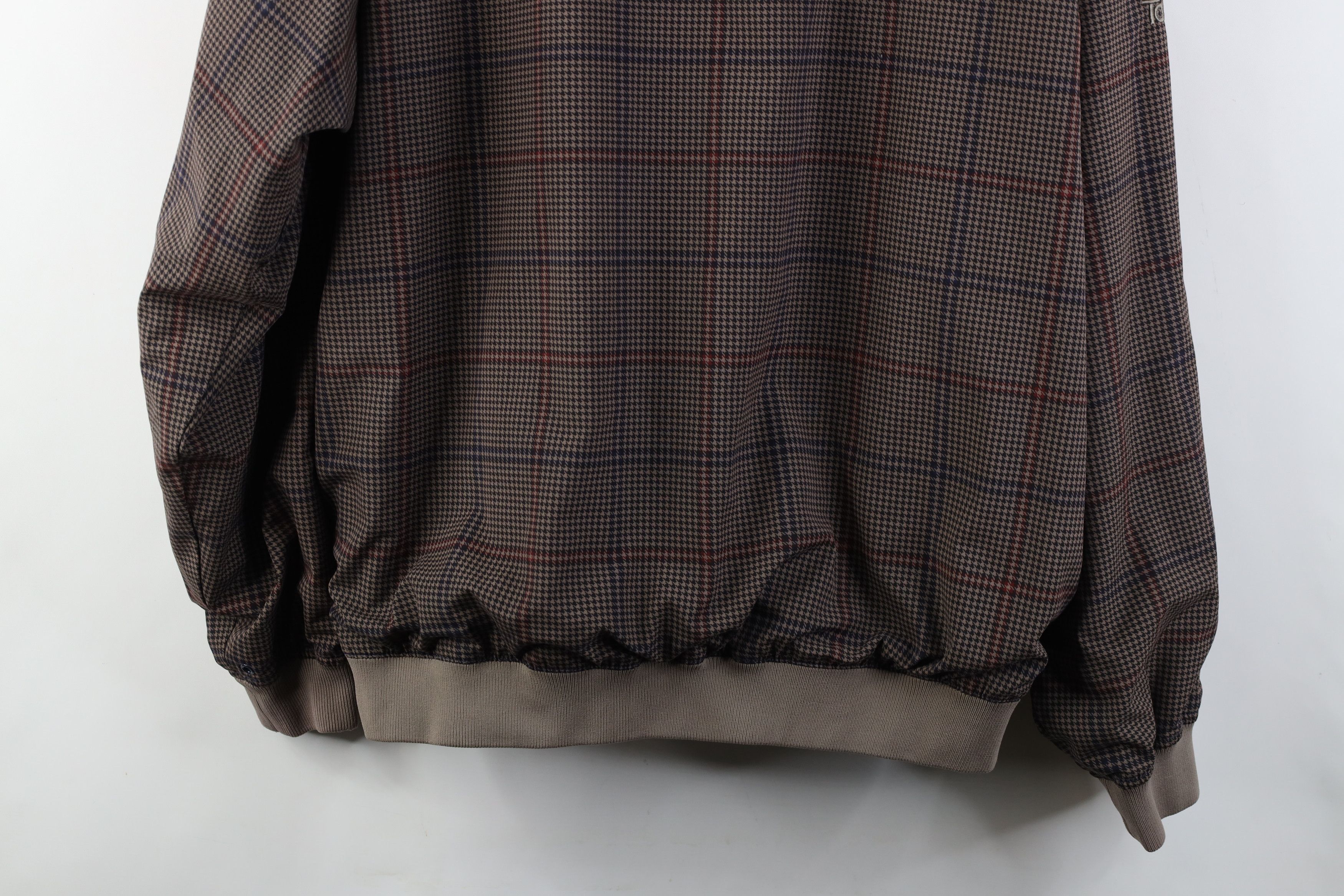Vintage Vintage 90s Streetwear Houndstooth Pullover Rain Jacket Size US L / EU 52-54 / 3 - 15 Thumbnail