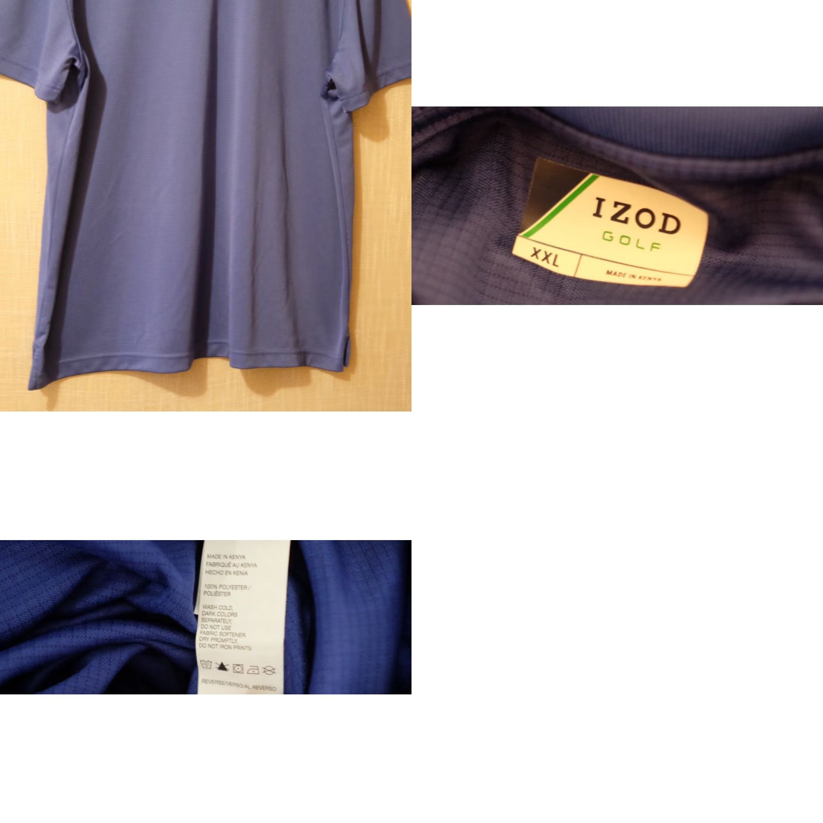 Izod EUC Izod Polo Blue Short Sleeve Stretch Lightweight Mens XXL Polo Shirt Blue Izod The Advantage Polo Mens XXL Regular Fit 2XL Sports Casual Size US XXL / EU 58 / 5 - 8 Thumbnail