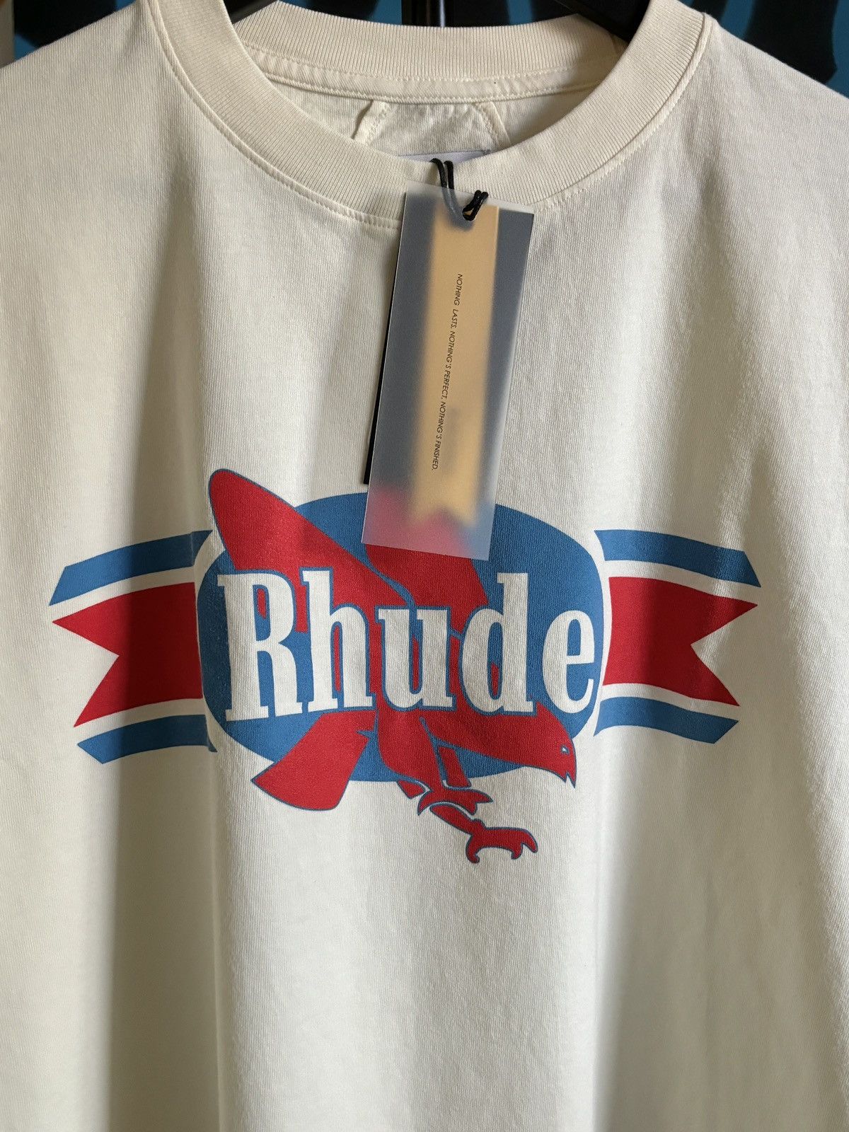 Rhude RHUDE EAGLE LOGO TEE Size US S / EU 44-46 / 1 - 7 Thumbnail