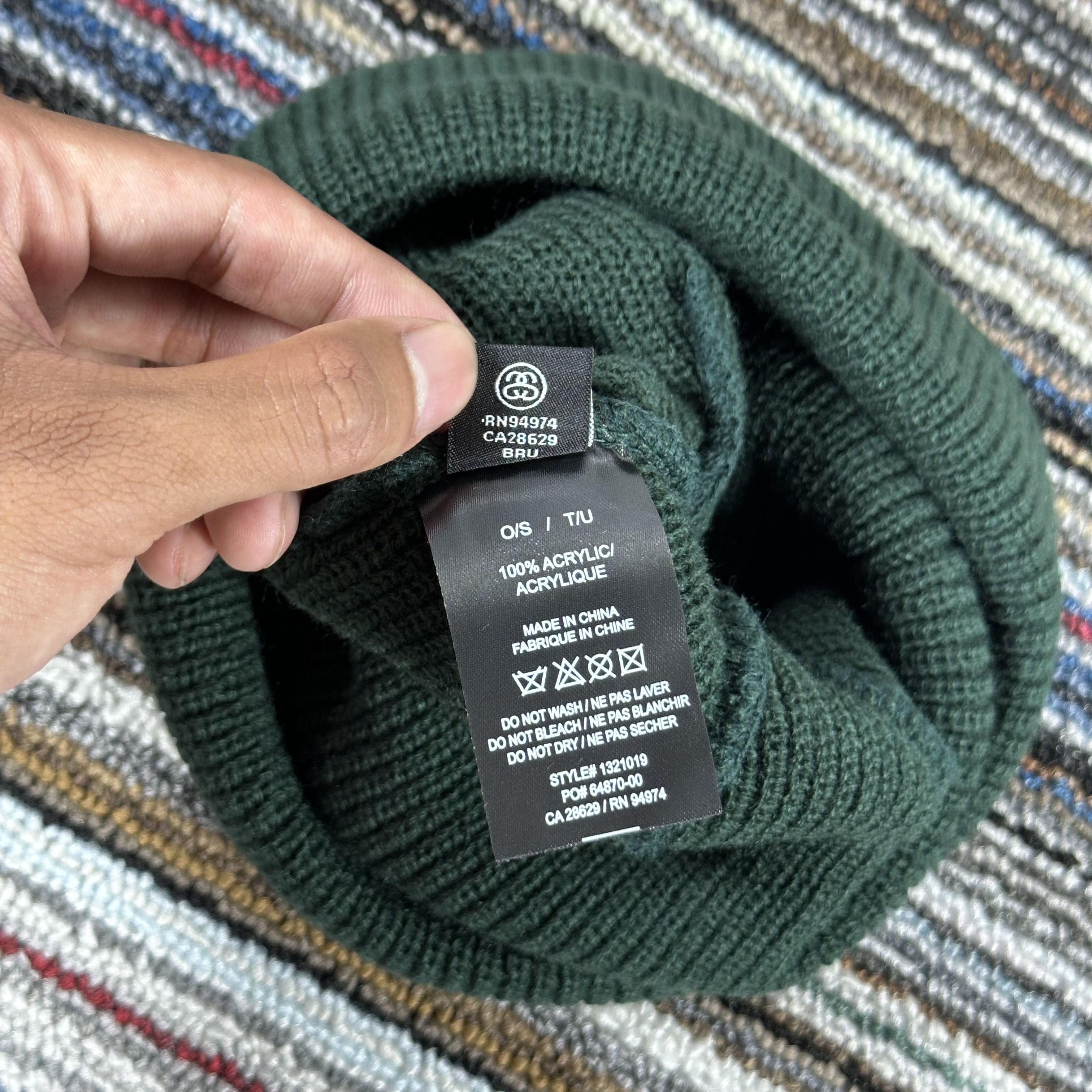 Stussy STUSSY BASIC CUFF BEANIE HAT / FOREST Size ONE SIZE - 5 Thumbnail