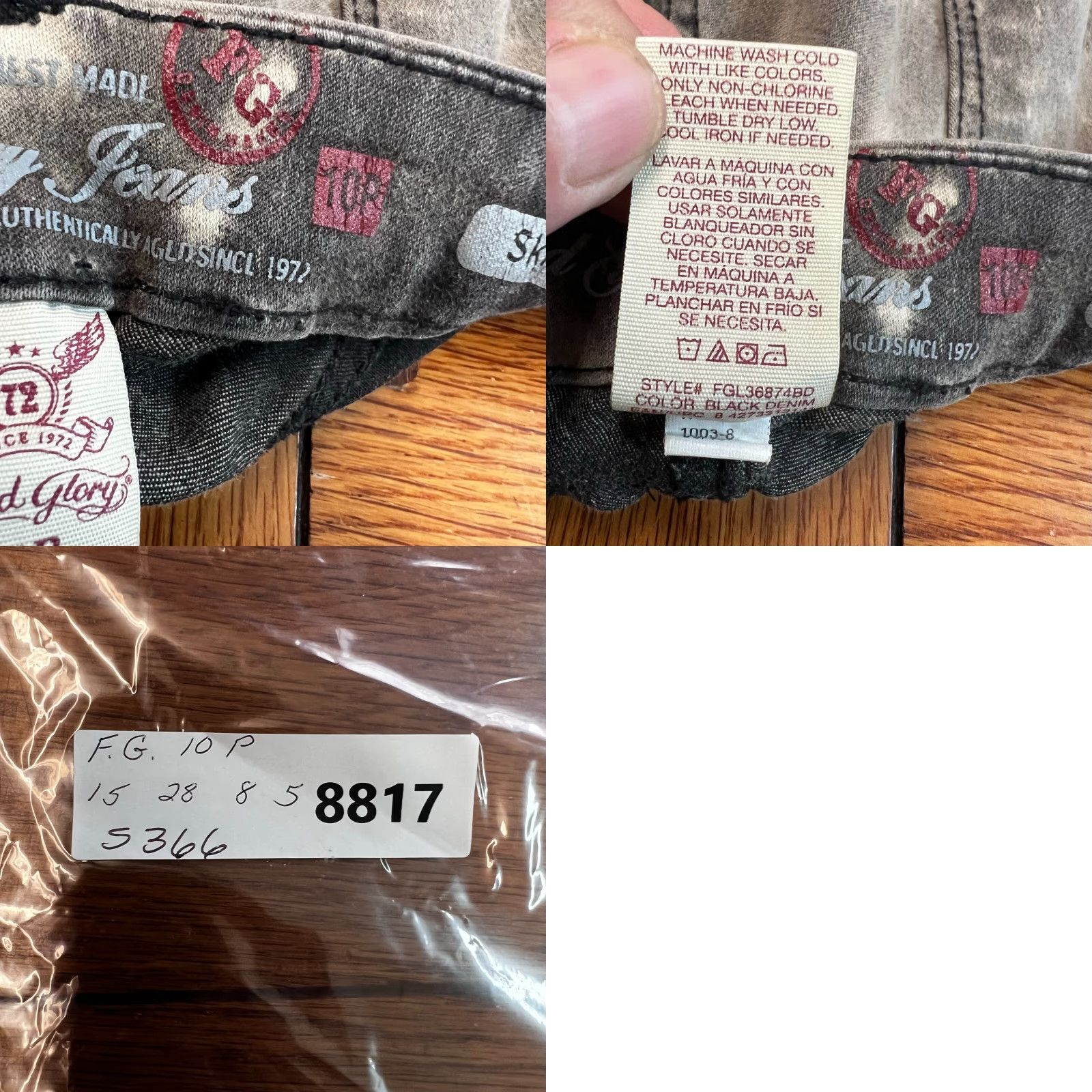 Faded Glory Faded Glory Tie Dye Pants Siz 10P Black Brown Size 32" / US 10 / IT 46 - 8 Thumbnail