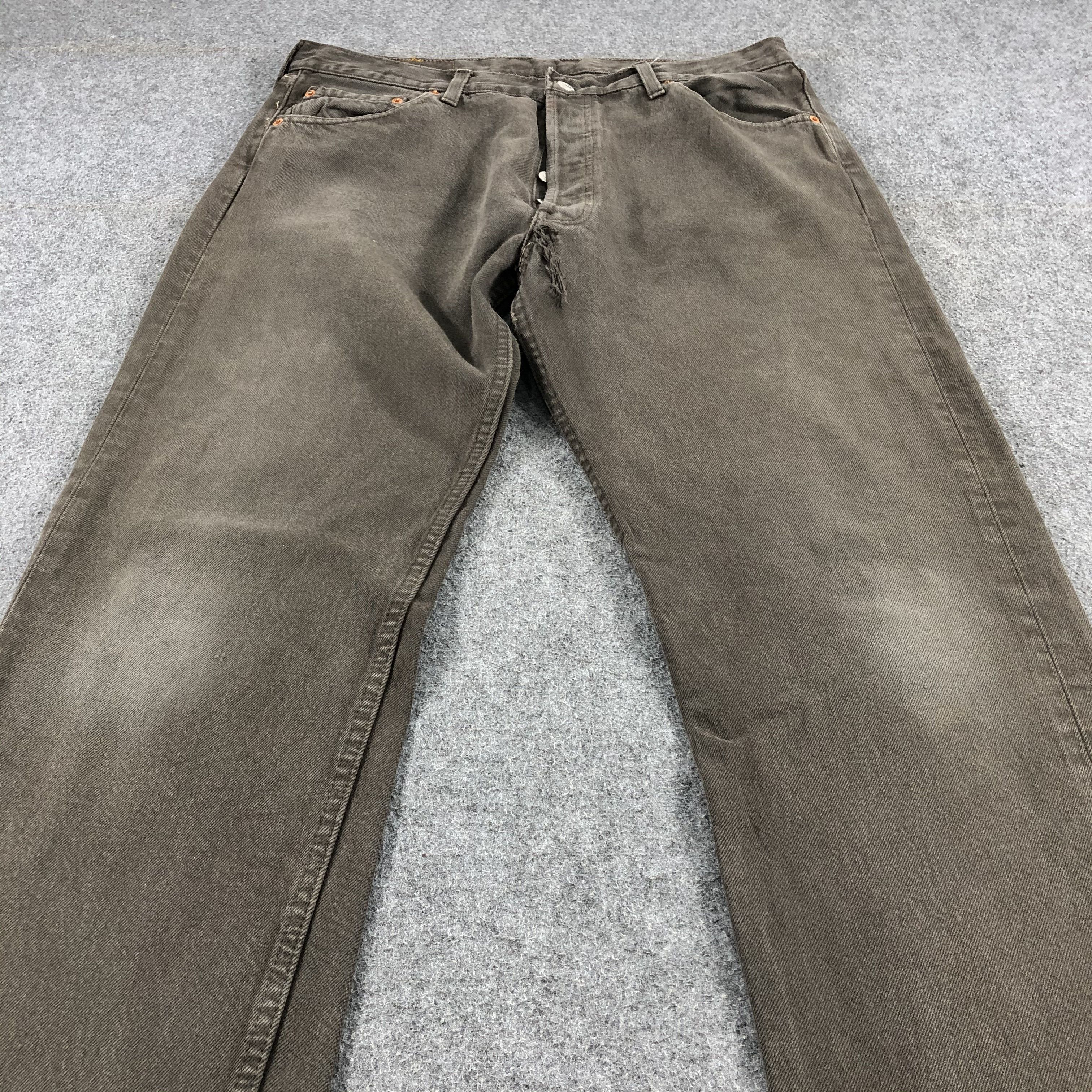 Levi's × Vintage Vintage 90s Faded Black Levis 501 Jeans-JM1493 Size US 35 - 3 Thumbnail