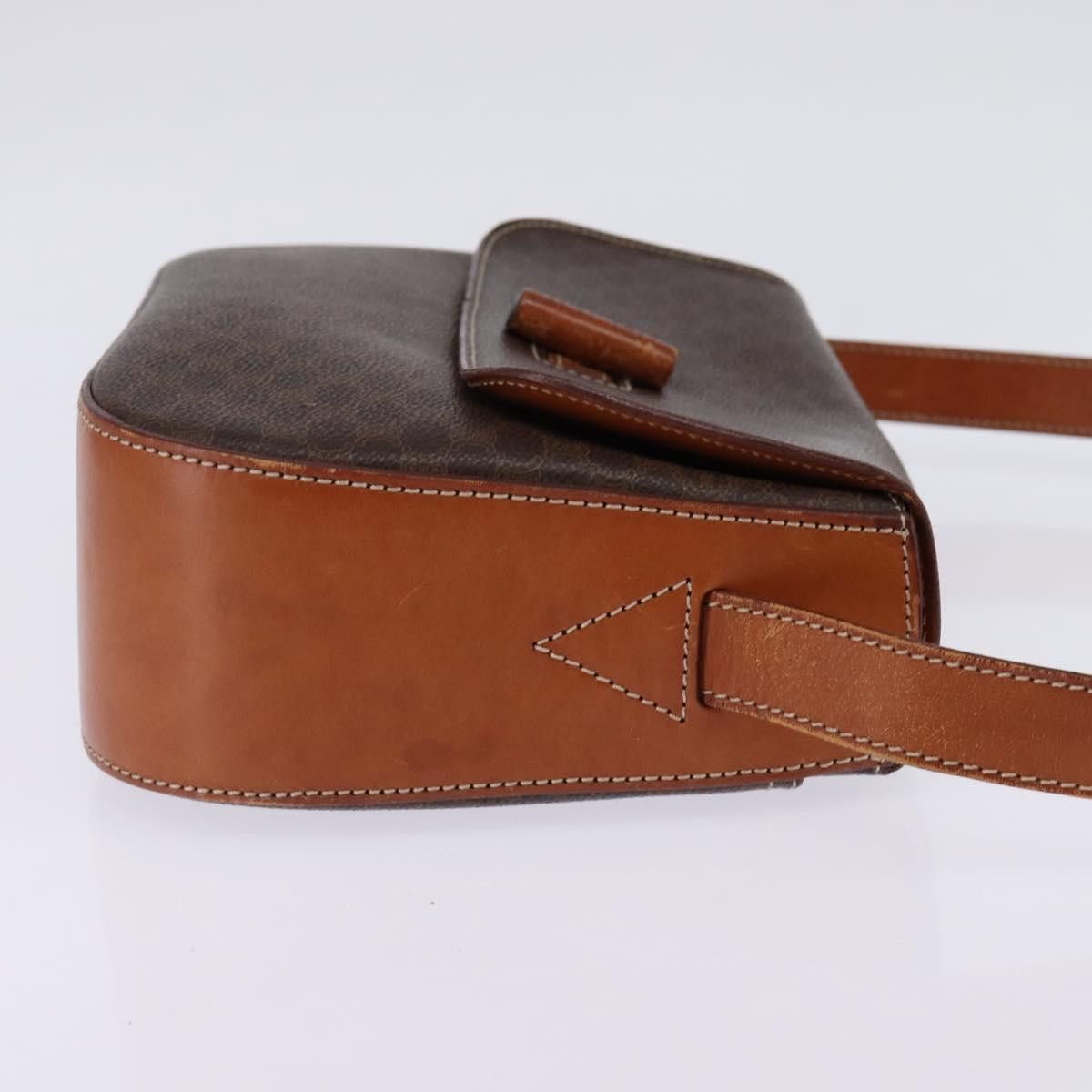 Celine CELINE Macadam Canvas Shoulder Bag Pvc Leather Brown Gold Size ONE SIZE - 5 Thumbnail