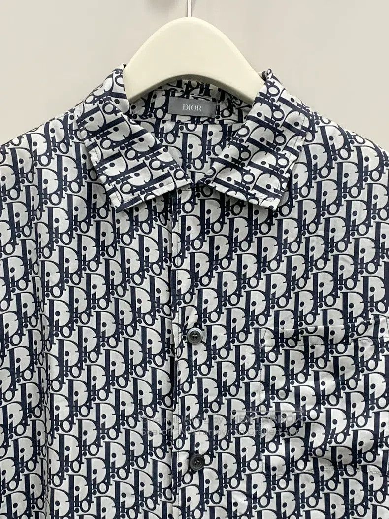 Dior Dior Silk full-print short-sleeved shirt black and white Size US XXS / EU 40 - 3 Thumbnail