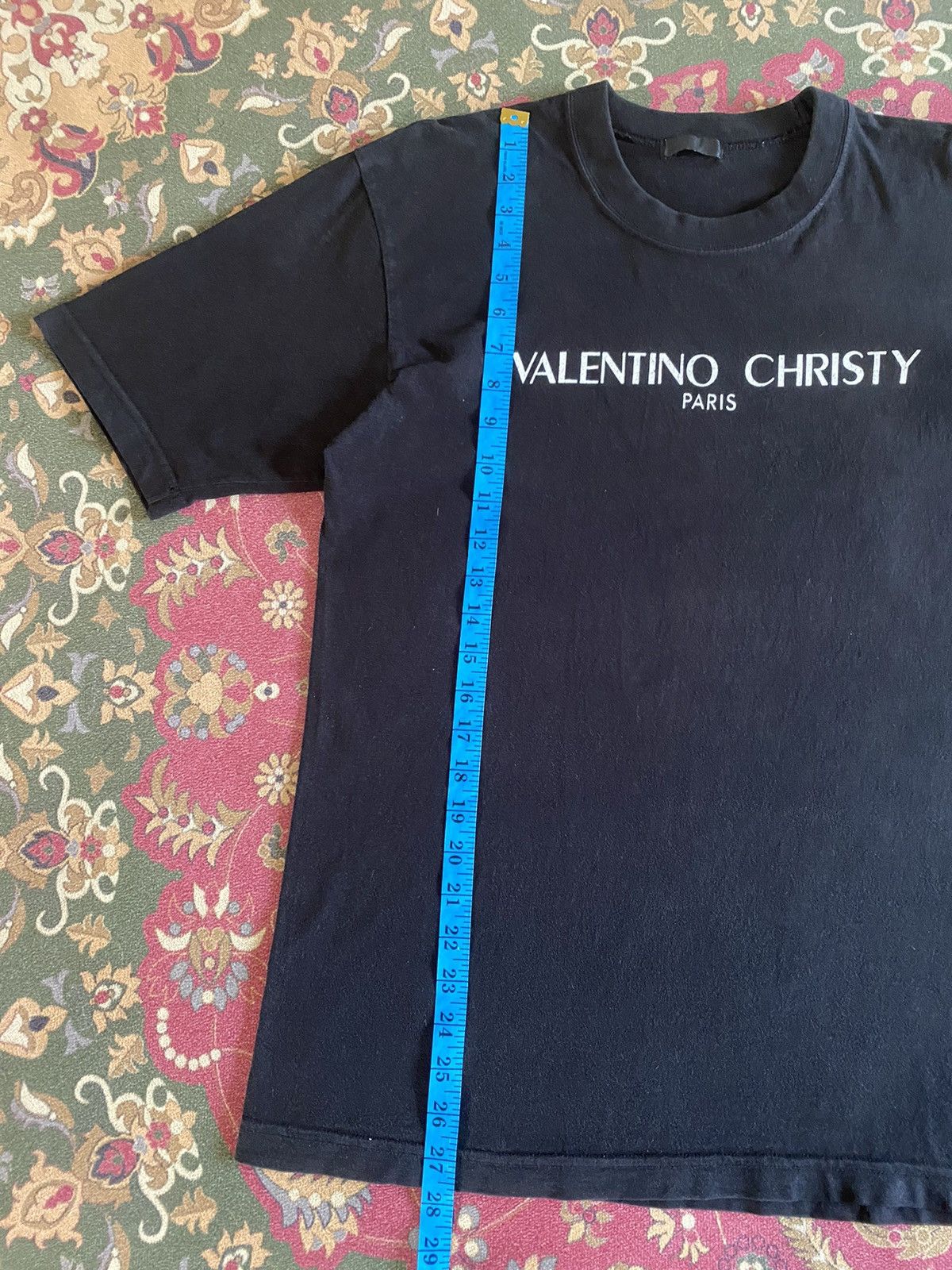 Valentino Valentino Christy Paris Spell Out Tee Size US M / EU 48-50 / 2 - 8 Thumbnail