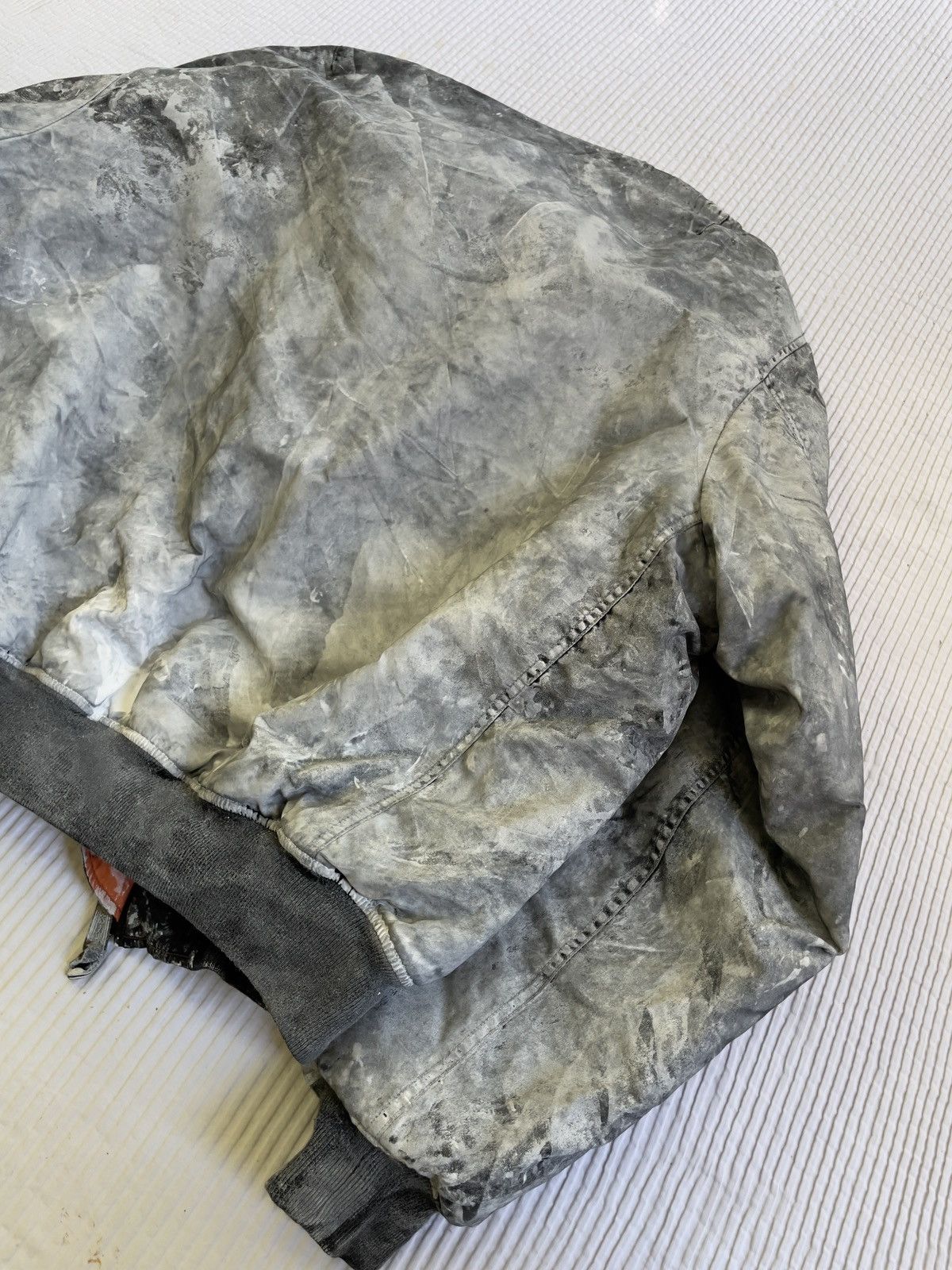 Handmade Snow Camo Bomber Jacket Size US XL / EU 56 / 4 - 14 Thumbnail