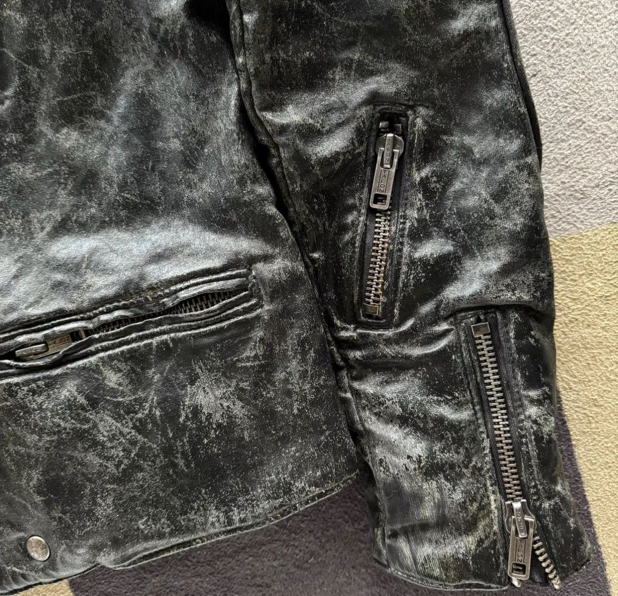 Denim & Supply Ralph Lauren Denim Supply Ralph Lauren Coated Asymmetrical Zip Jacket K22 Size US S / EU 44-46 / 1 - 6 Thumbnail