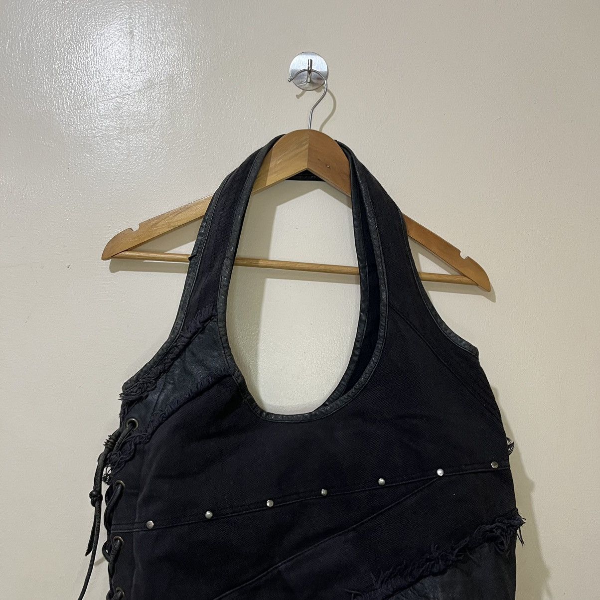 KMRii Archive KMRii Leather Cotton Reversible Tote Bag Size ONE SIZE - 2 Thumbnail