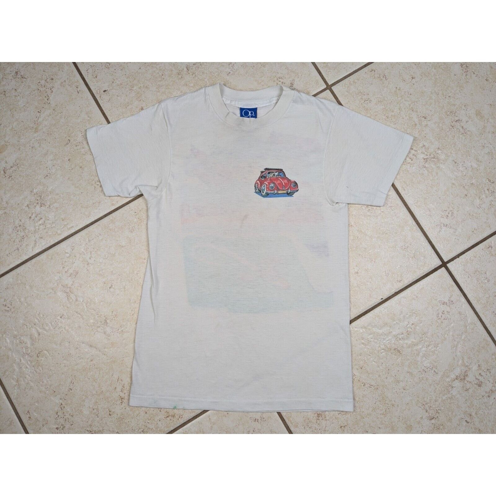 Ocean Pacific Vtg 1987 Ocean Pacific OP Surfing VW Bug Gropers Comic Shirt Size US S / EU 44-46 / 1 - 2 Thumbnail
