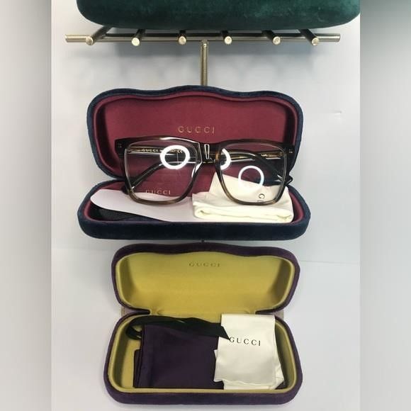 Gucci New Authentic GUCCI GG0452O 004 Oversized Eyeglasses Size ONE SIZE - 11 Thumbnail
