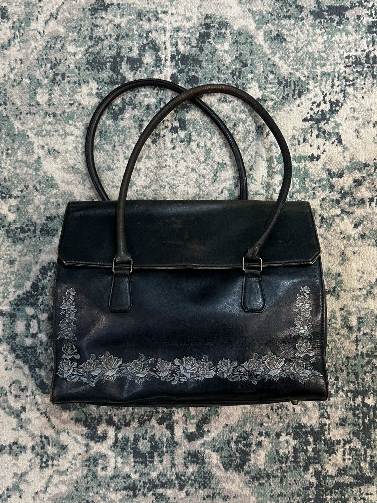 Jean Paul Gaultier Vintage Jean Paul Gaultier Red Rose Leather Bag Size ONE SIZE - 4 Thumbnail
