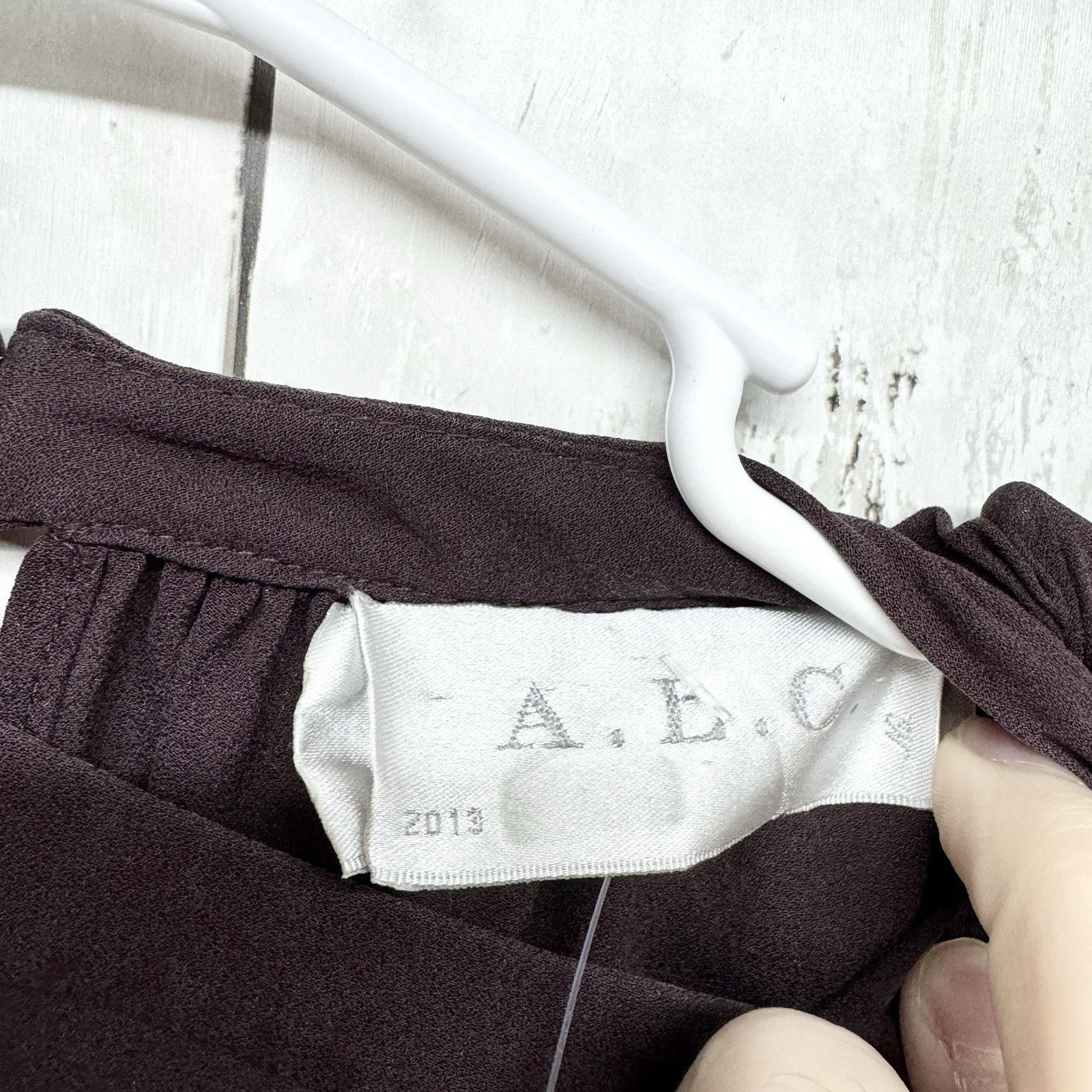 A.L.C. A.L.C Blouse Size M Long Sleeve Mock Neck Silk Plum Purple Size M / US 6-8 / IT 42-44 - 2 Thumbnail