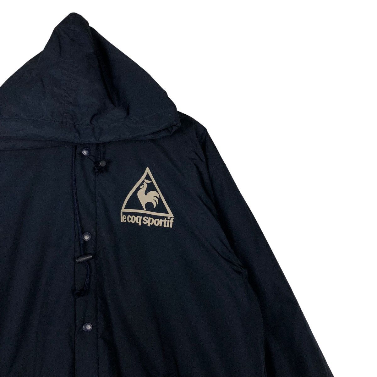 Japanese Brand 🔥Vtg Long Jacket Le Coq Sportif Big Logo Coach Jacket Size US L / EU 52-54 / 3 - 6 Thumbnail