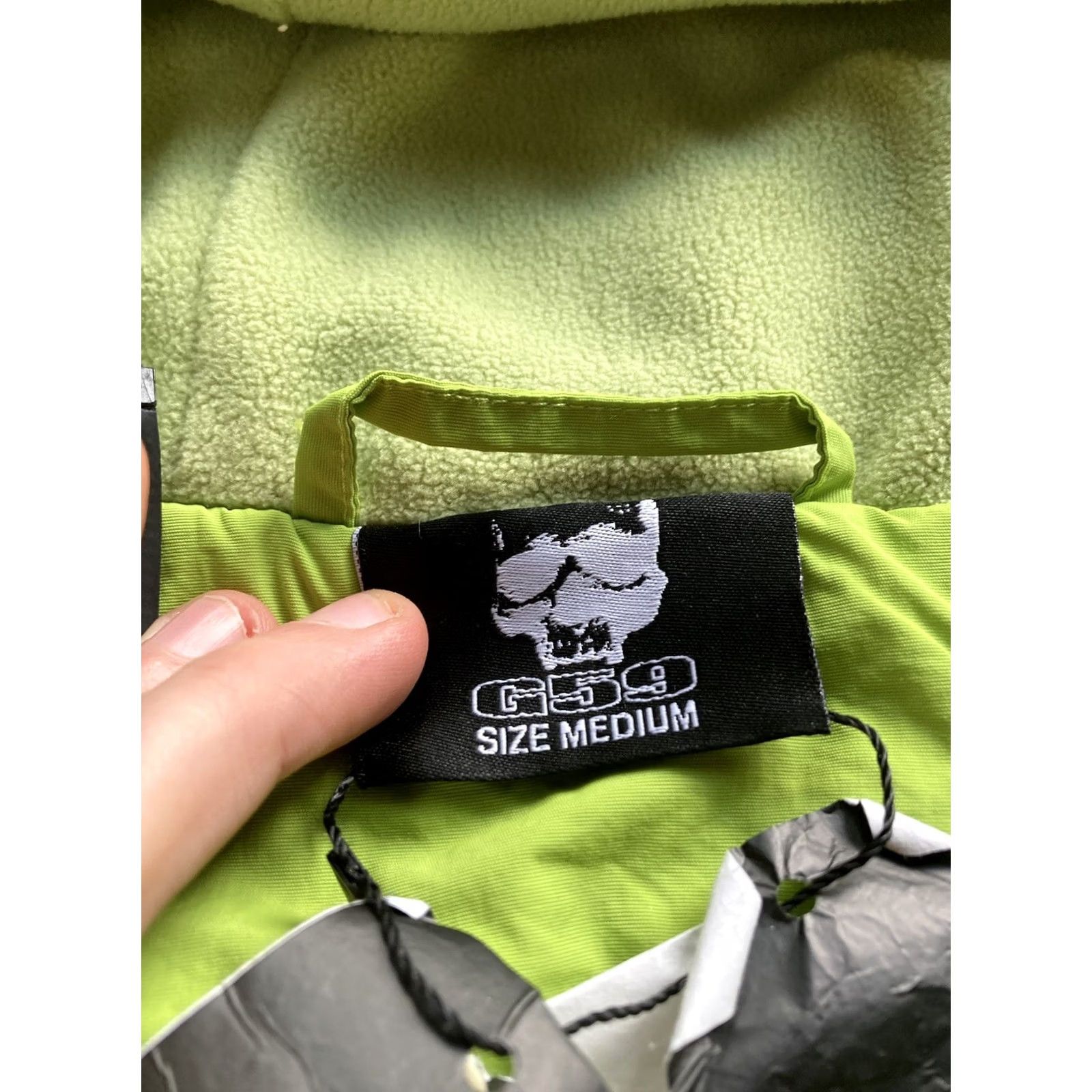 Vintage NWT G59 Suicideboys Jacket Windbreaker Hooded Green M Medium Men Zip Pockets Lightweight Lined Nylon Safe Shelter Size US M / EU 48-50 / 2 - 6 Thumbnail