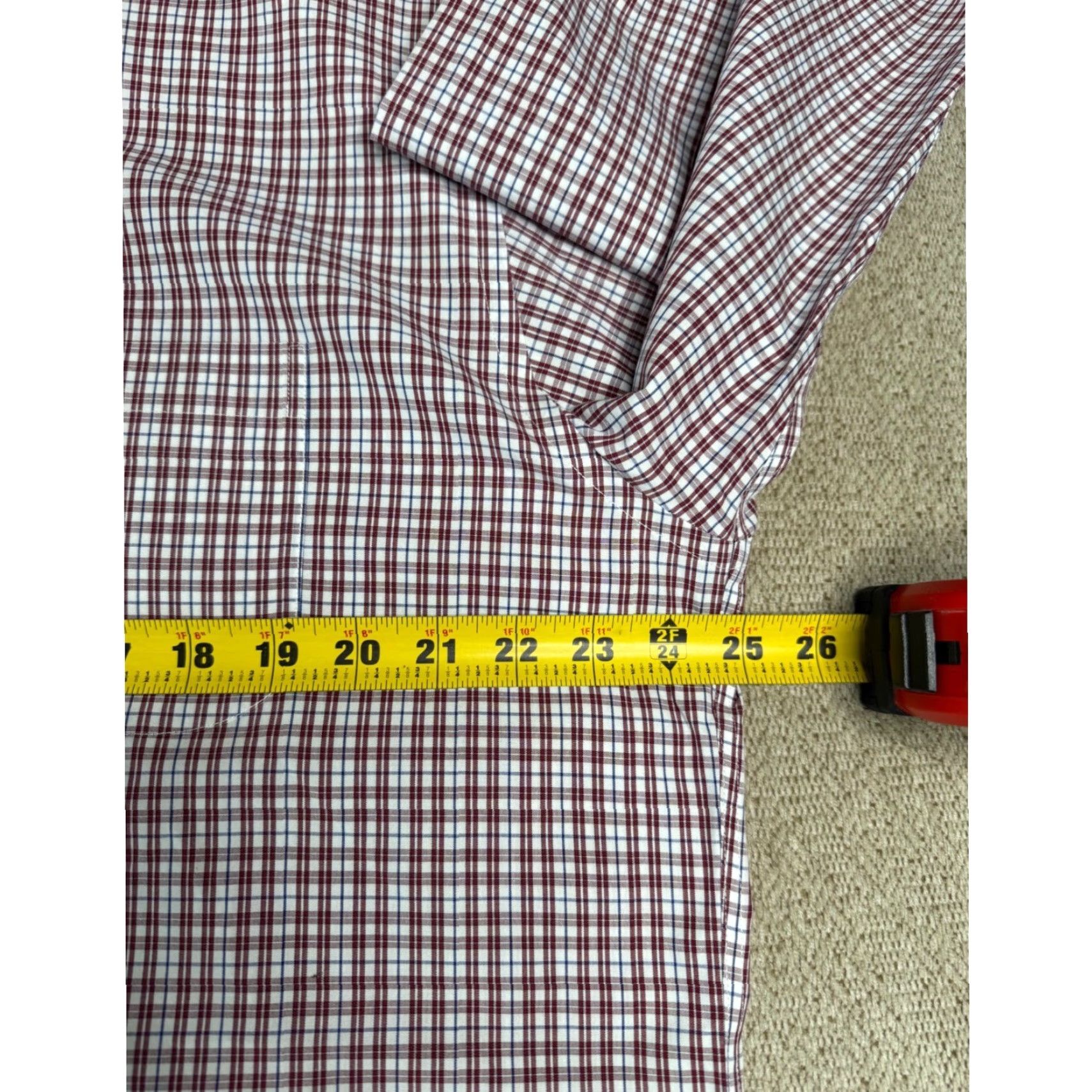 Brooks Brothers VINTAGE Brooks Brothers Mens Dress Shirt Long Sleeve Plaid Checkered Traditional Large Size 42R - 7 Thumbnail
