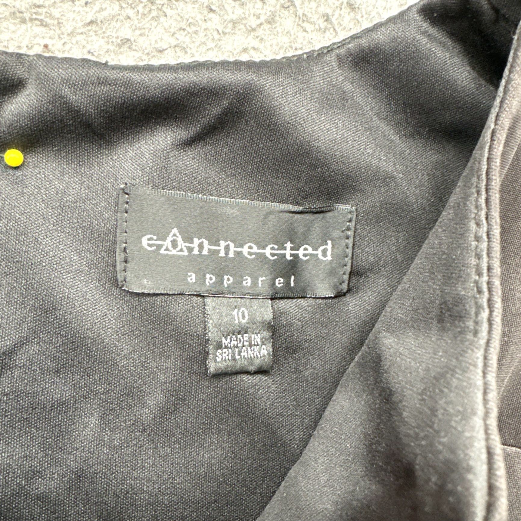 Vintage Connected Women’s Black Gray Stretch Sheath Sleeveless Dress Size 10 (Polyester) Size L / US 10 / IT 46 - 3 Thumbnail