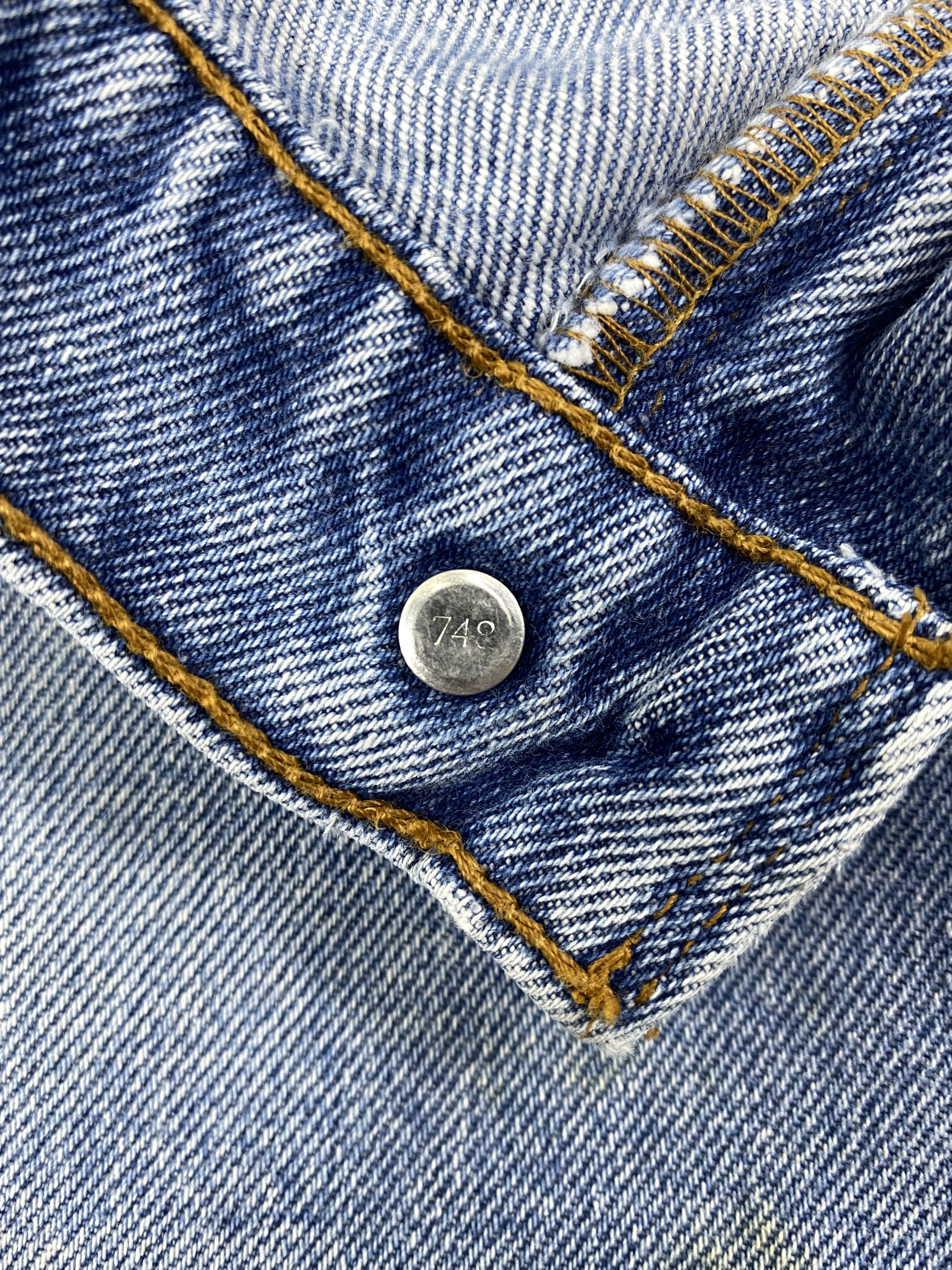 Levi's Light Blue Wash Vintage Levi's 550 34x29.5 Denim -JN1697 Size US 34 / EU 50 - 7 Thumbnail