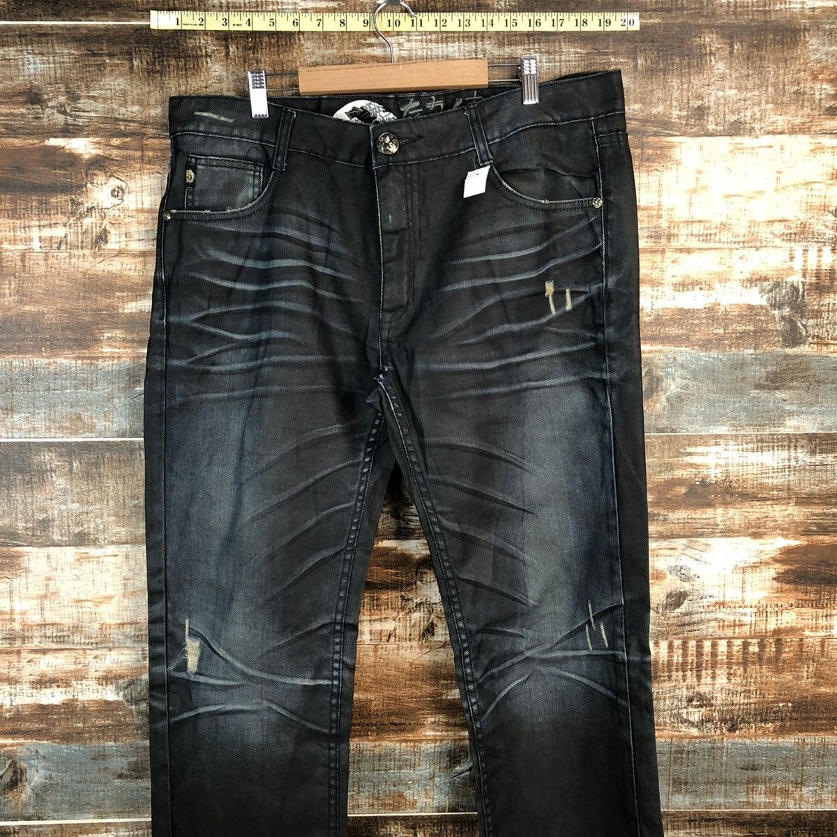 Japanese Brand DLL Osaka Big Train Blue Denim Pants #C095 Size US 38 / EU 54 - 2 Thumbnail
