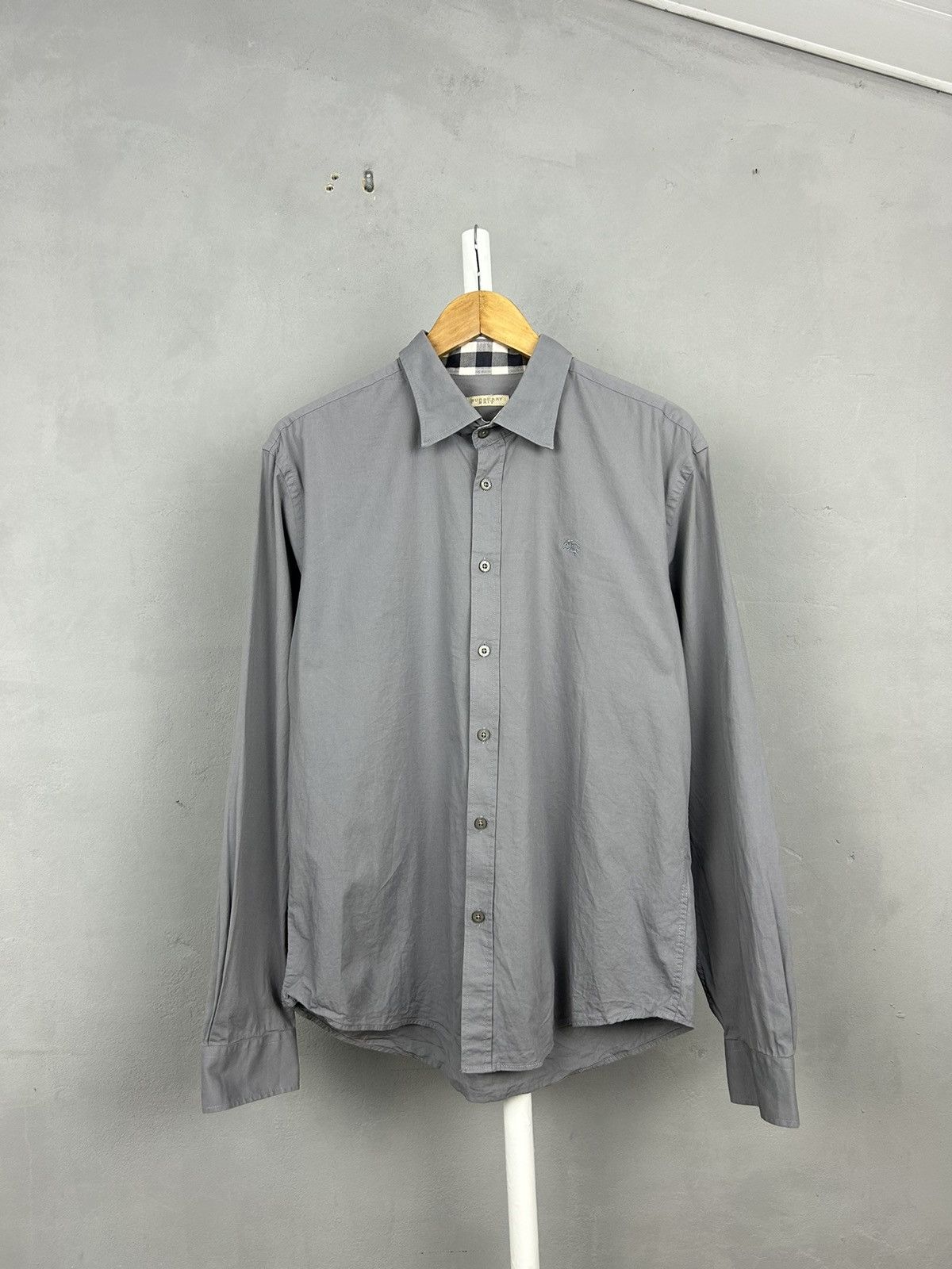 Burberry Burberry Button Up Shirt Grey Size US L / EU 52-54 / 3 - 1 Thumbnail