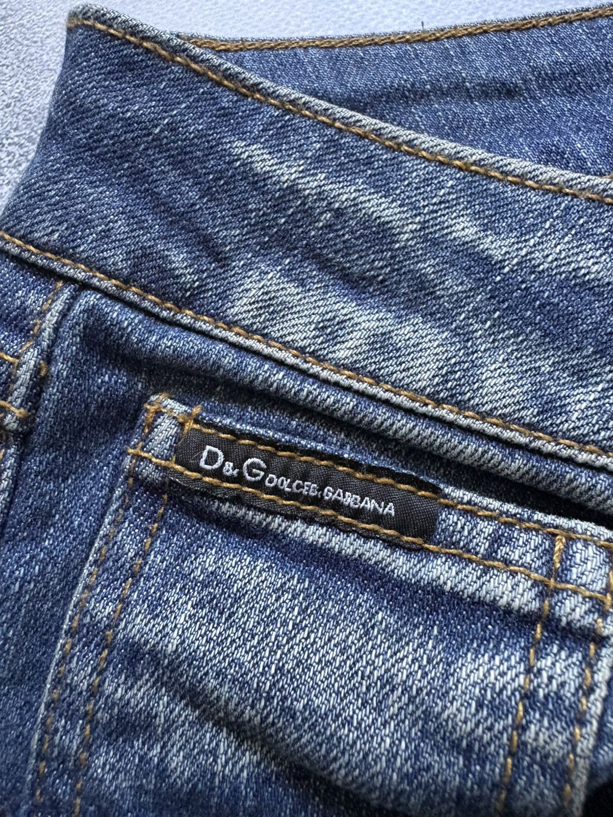 Dolce & Gabbana Vintage 00s Dolce&Gabbana Y2K Mega Flared Jeans Rare Size 28" / US 6 / IT 42 - 8 Thumbnail