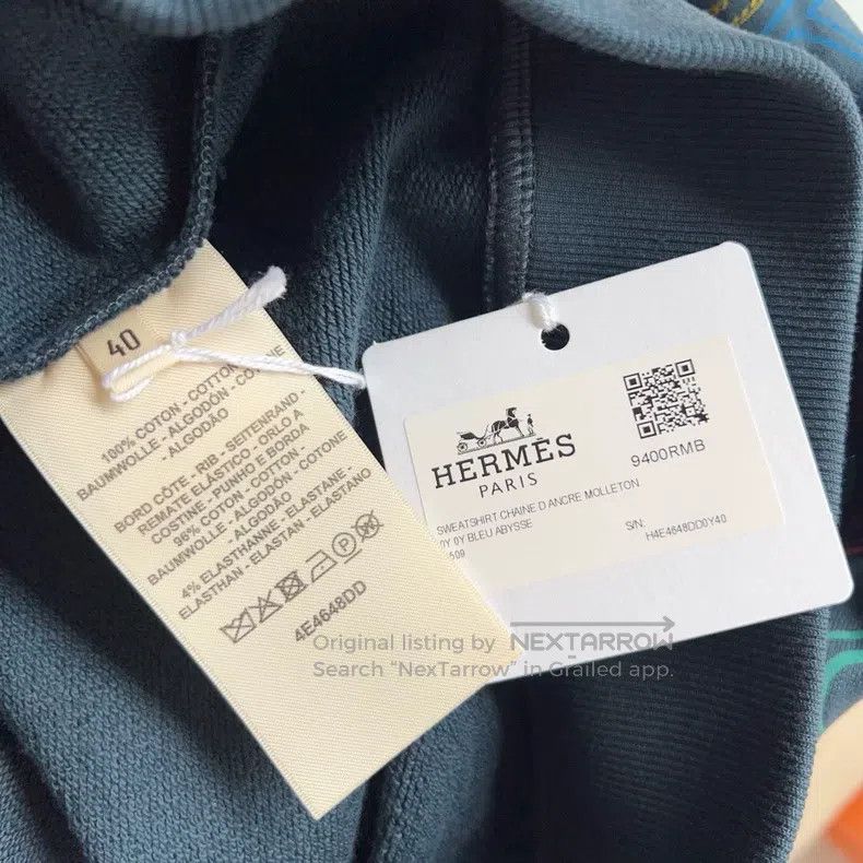Hermes Hermes Printed tweed sports shirt with chaine d'Ancre patt Size XS / US 0-2 / IT 36-38 - 6 Thumbnail