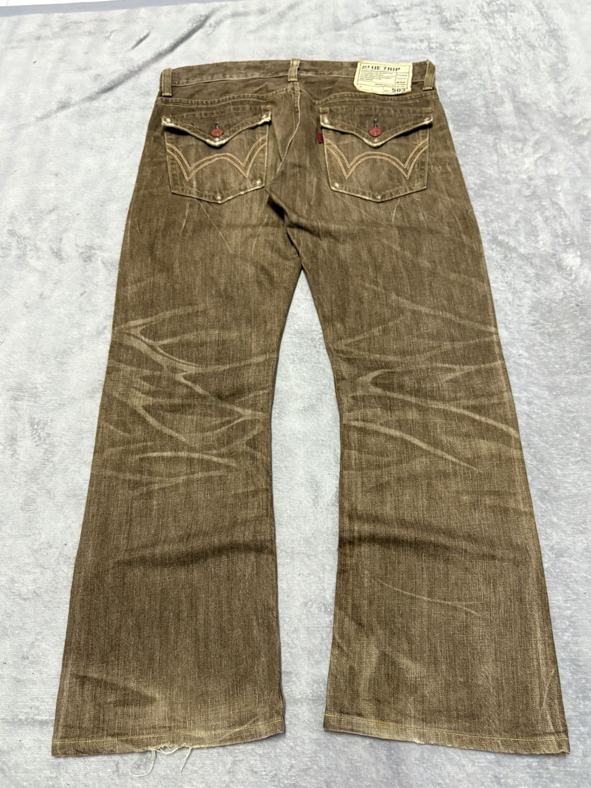 Edwin Edwin 503 Flare Faded Brown Bootcut Jeans Size US 34 / EU 50 - 2 Thumbnail