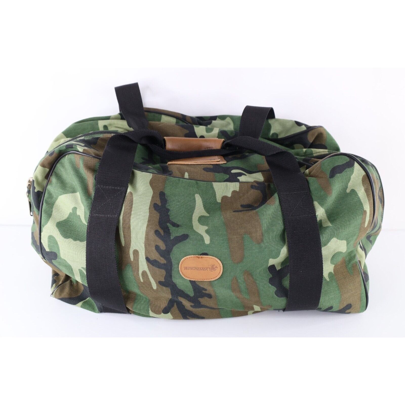 Vintage 90s Winchester Spell Out Camouflage Duffel Bag