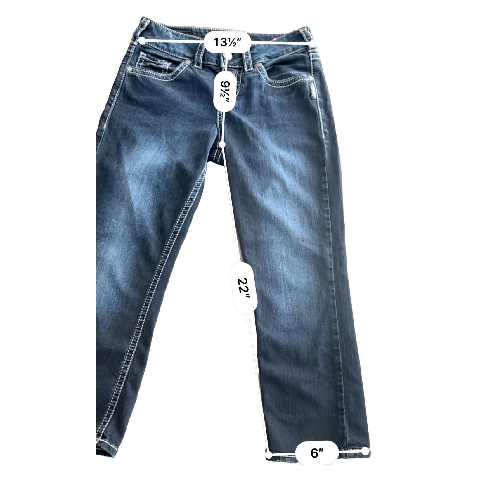 Silver Jeans Co. Silver Jean Co. Denim Suki mid Capri jean size 28x23 Size 28" / US 6 / IT 42 - 6 Thumbnail