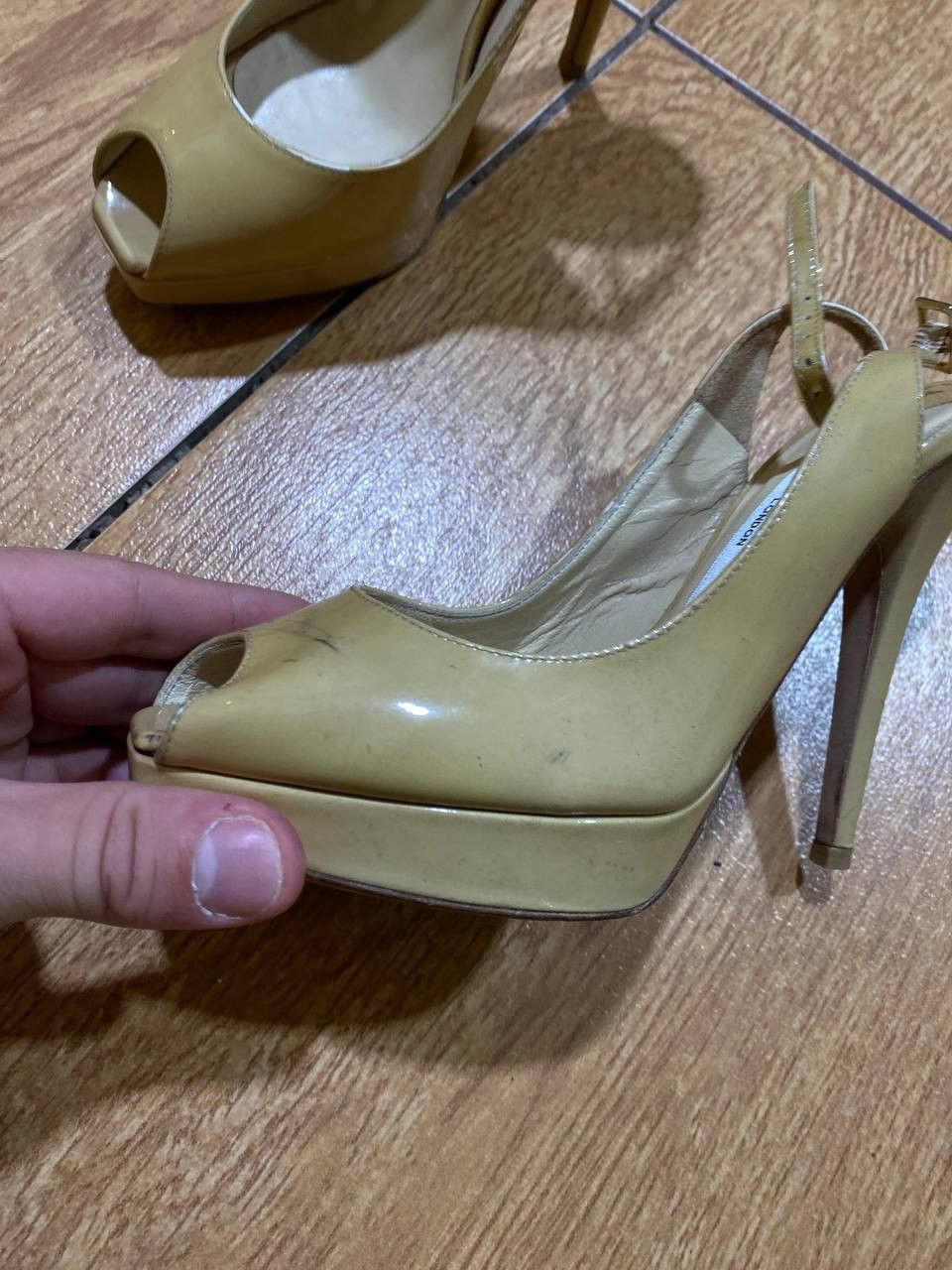 Jimmy Choo Heels Jimmy Choo vintage streewear Y2K luxury beige Size US 5 / IT 35 - 4 Thumbnail