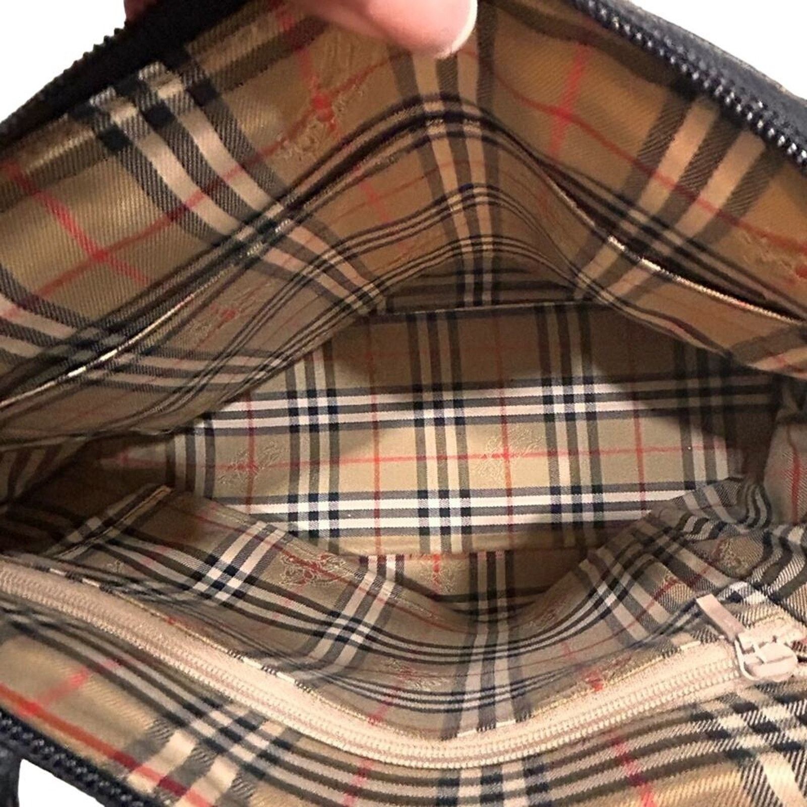 Burberry Authentic BURBERRY Vintage Leather Shoulder Hand Bag Size ONE SIZE - 5 Thumbnail