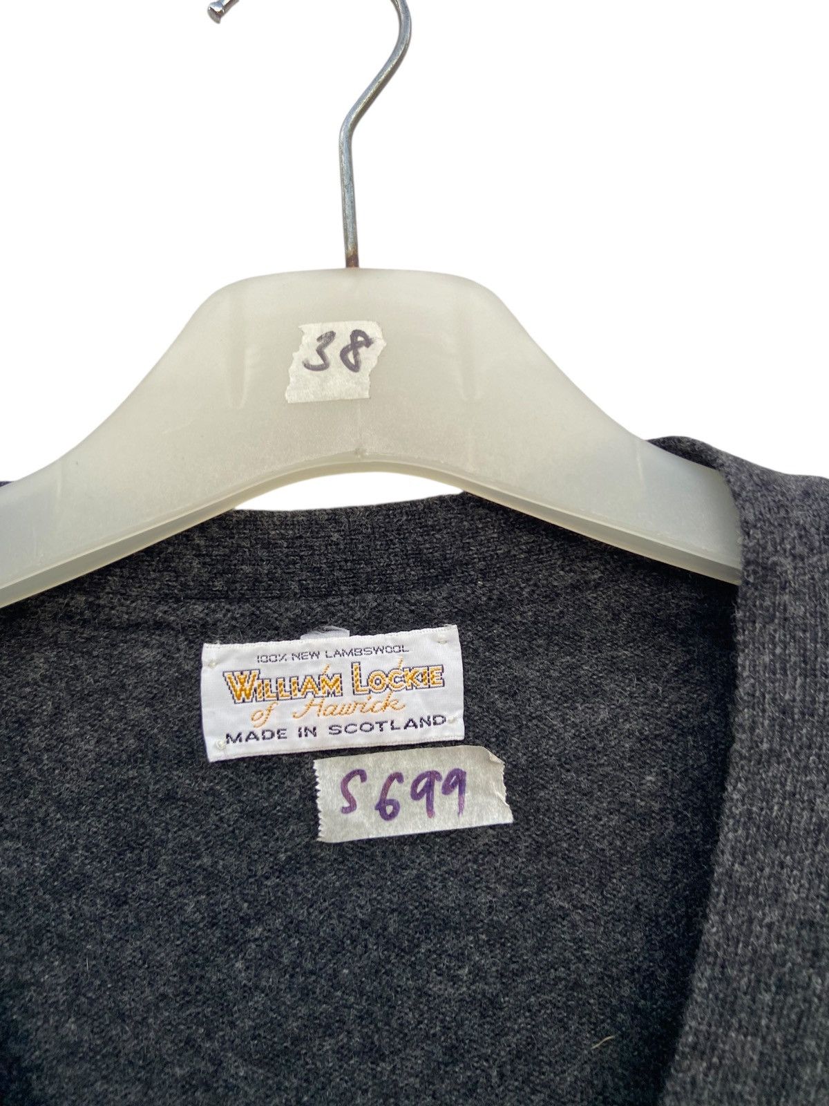 William Lockie Vintage William Lockie Charcoal Knitted Cardigan Sweater Size US L / EU 52-54 / 3 - 3 Thumbnail