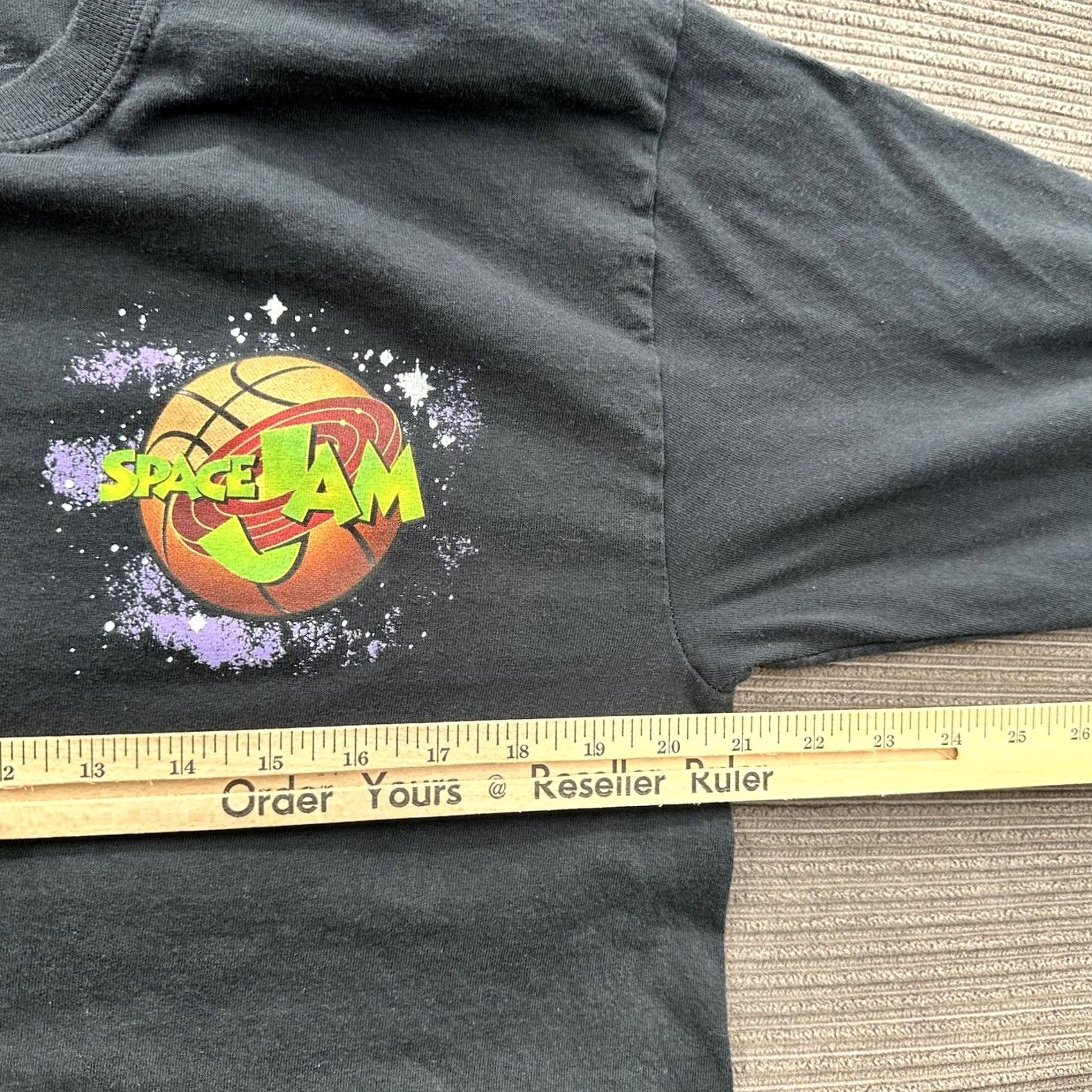 Vintage Space Jam Looney Tunes Shirt Men L Black Long Sleeve Bugs Bunny Casual Shirts Size US L / EU 52-54 / 3 - 4 Thumbnail