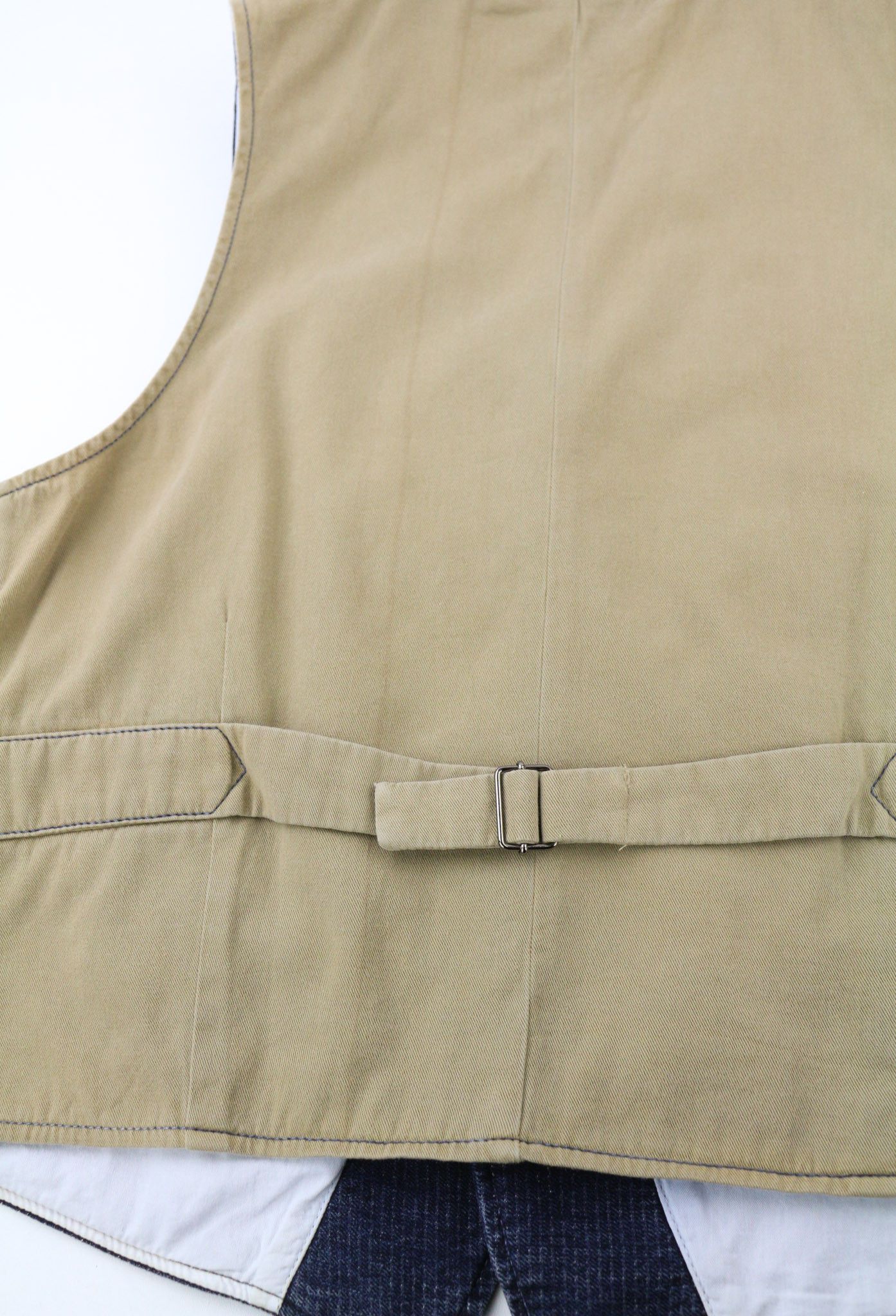 Nudie Jeans GUSTAV M Worker Stripe Blue Buttoned Logo Vest 80723 Size US M / EU 48-50 / 2 - 9 Thumbnail