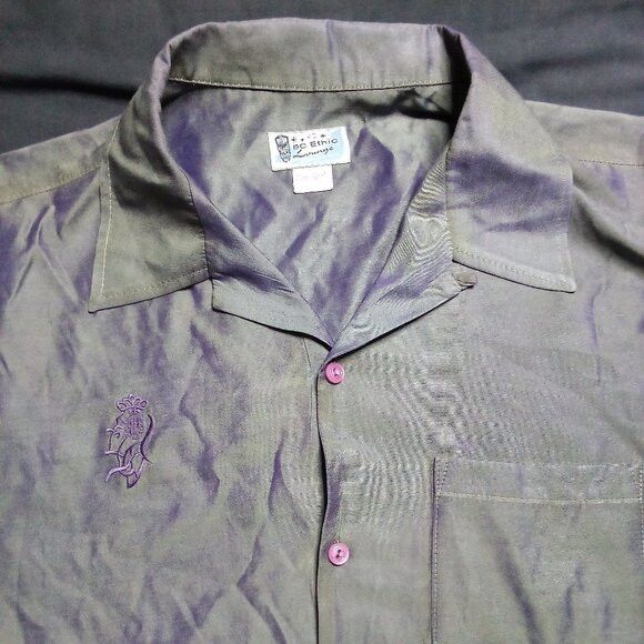 Bc Ethic × Vintage Vintage BC Ethic Lounge Iridescent Button Shirt Size US XL / EU 56 / 4 - 1 Thumbnail