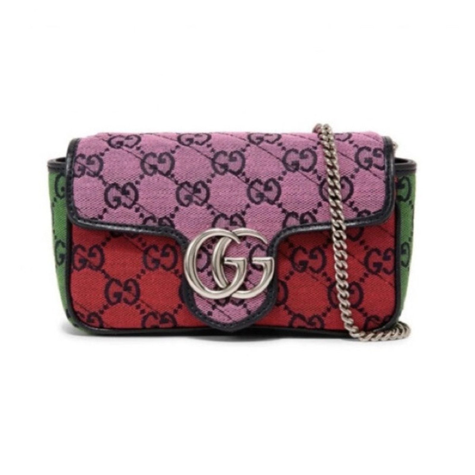 Gucci Gucci GG Marmont Super Mini Colorblock Bag 476433 Size ONE SIZE - 3 Thumbnail