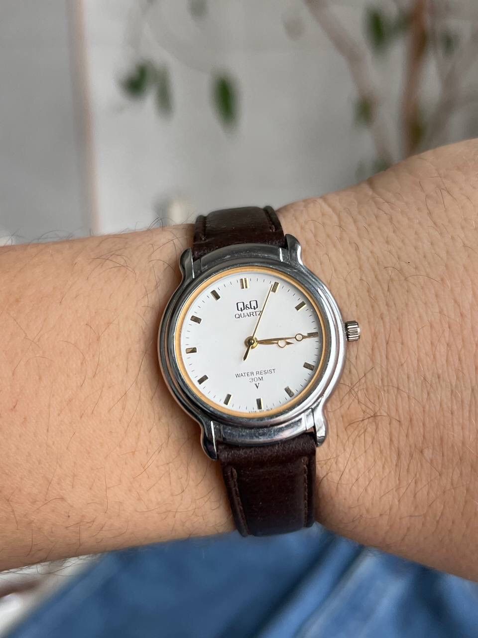 Japanese Brand × Jewelry × Vintage RETRO Japan Stylish Fashion Watch Q&Q Bank Silver Futuristic Size ONE SIZE - 1 Thumbnail