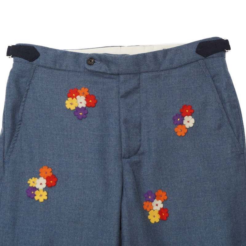 Bode [Final] Dianthus Applique Wool Trousers (80% off retail) Size US 30 / EU 46 - 3 Thumbnail
