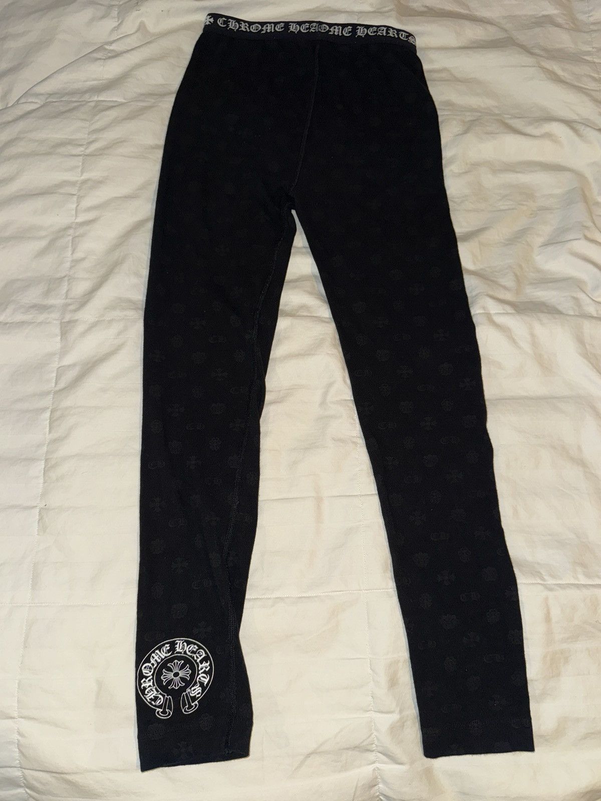 Chrome Hearts Chrome Hearts Monogram Leggings Size Small Size 28" / US 6 / IT 42 - 2 Thumbnail