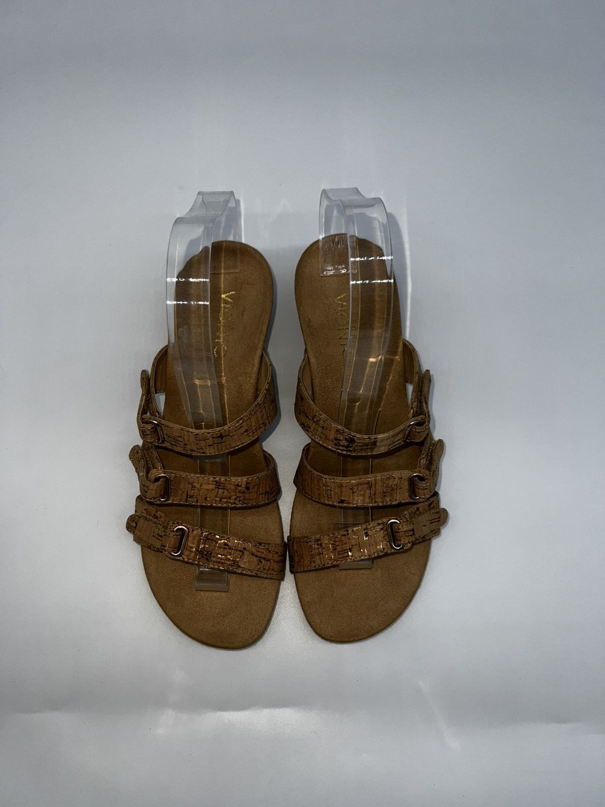 Vionic Vionic Women's Strappy Wedge Sandals Tan Size 8 Casual Size US 8 / IT 38 - 6 Thumbnail