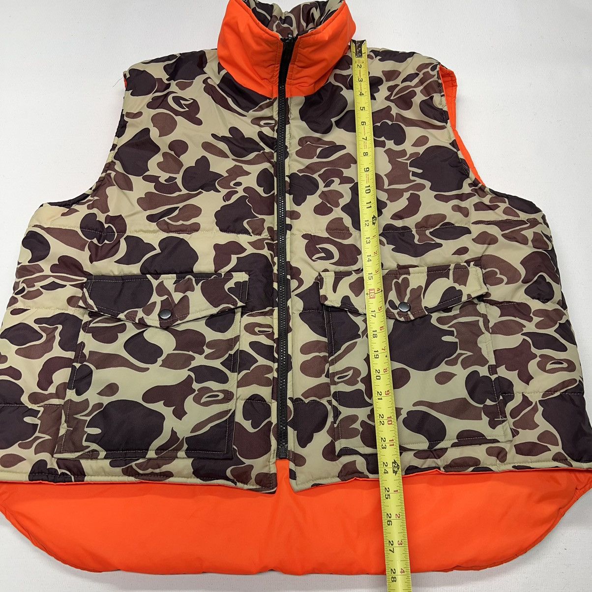 Vintage × Winchester Winchester Vest Duck Camo Reversible Blaze Orange Hunting Size US XL / EU 56 / 4 - 16 Thumbnail