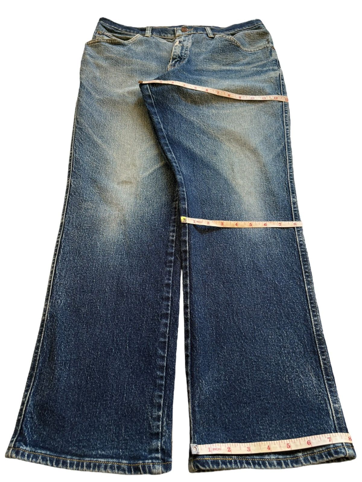 Lee SALES🔥Vintage Lee Mud Wash Distressed Loose Jeans Size US 33 - 14 Thumbnail