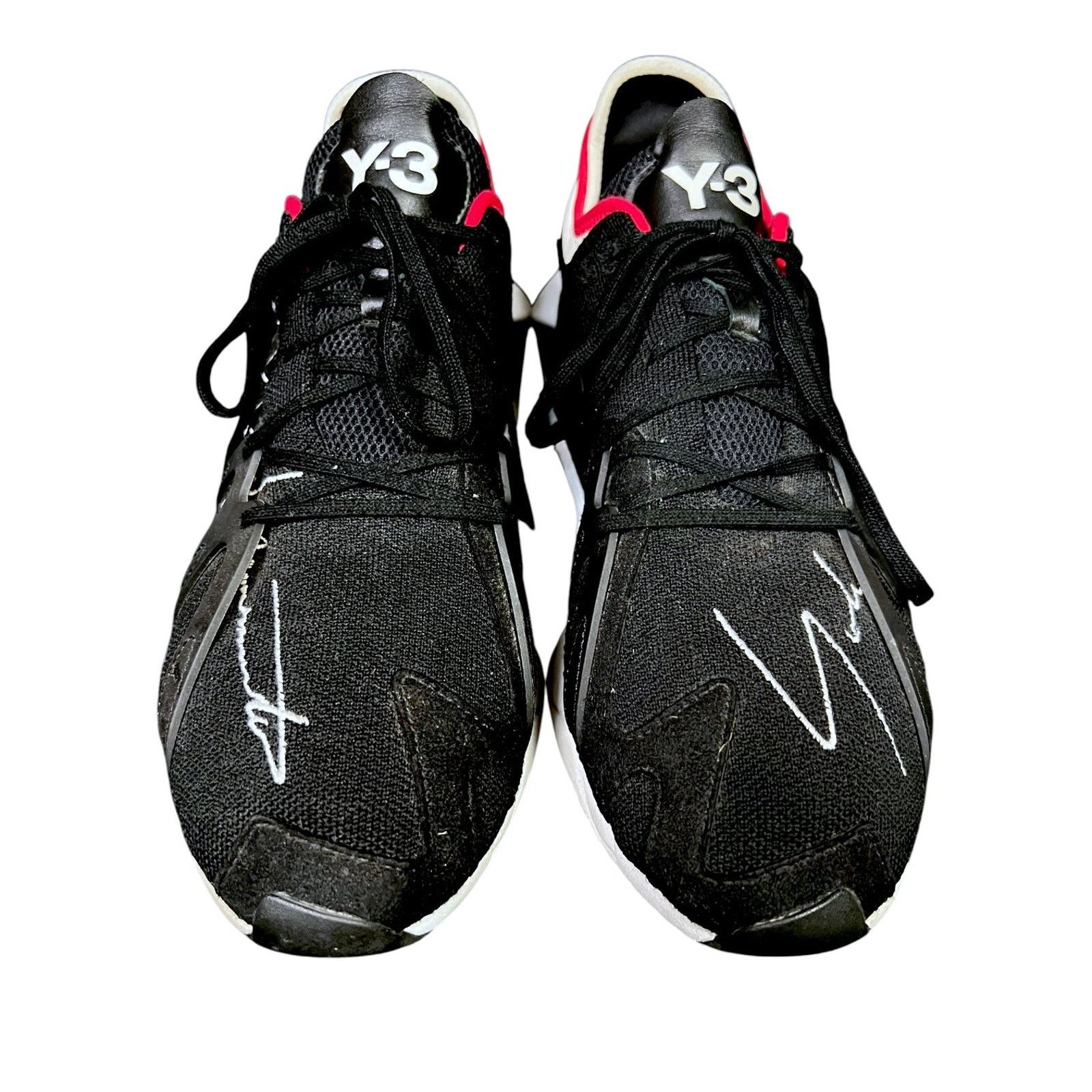 Y-3 Y-3 Yohji Yamamoto Mens 12.5 FYW S-97 Black Scarlet Sneakers Size US 12.5 / EU 45-46 - 5 Thumbnail