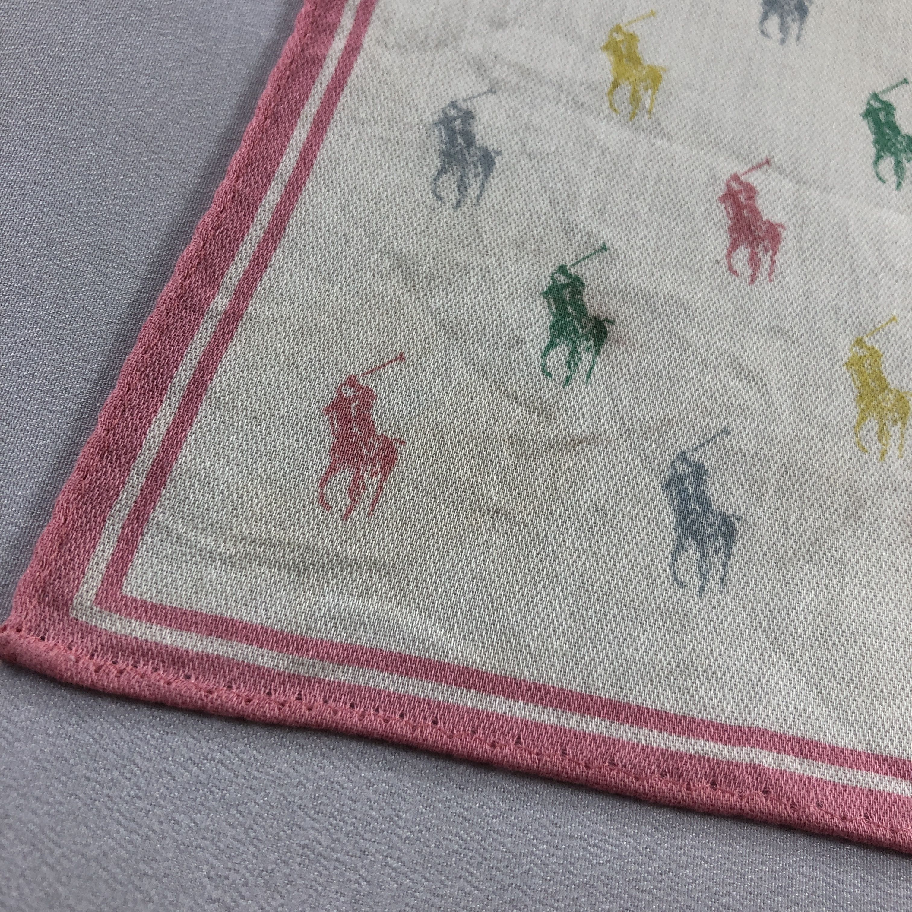 Polo Ralph Lauren × Vintage Polo Ralph Lauren Handkerchief Neckerchief Bandana H2528 Size ONE SIZE - 7 Thumbnail