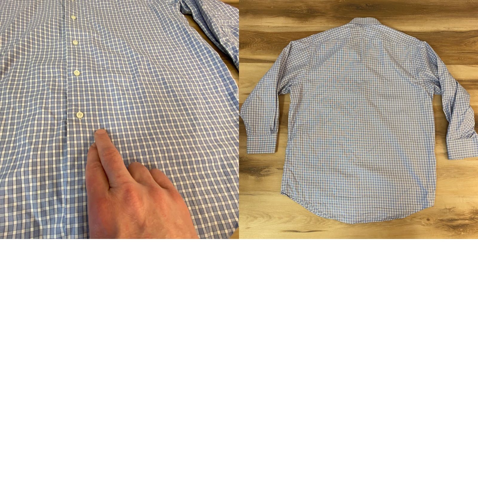 Brooks Brothers VINTAGE Brooks Brothers Makers Shirt Mens 16.5-32 Blue Plaid 80s USA Button Up Dress Shirt Size US XL / EU 56 / 4 - 8 Thumbnail